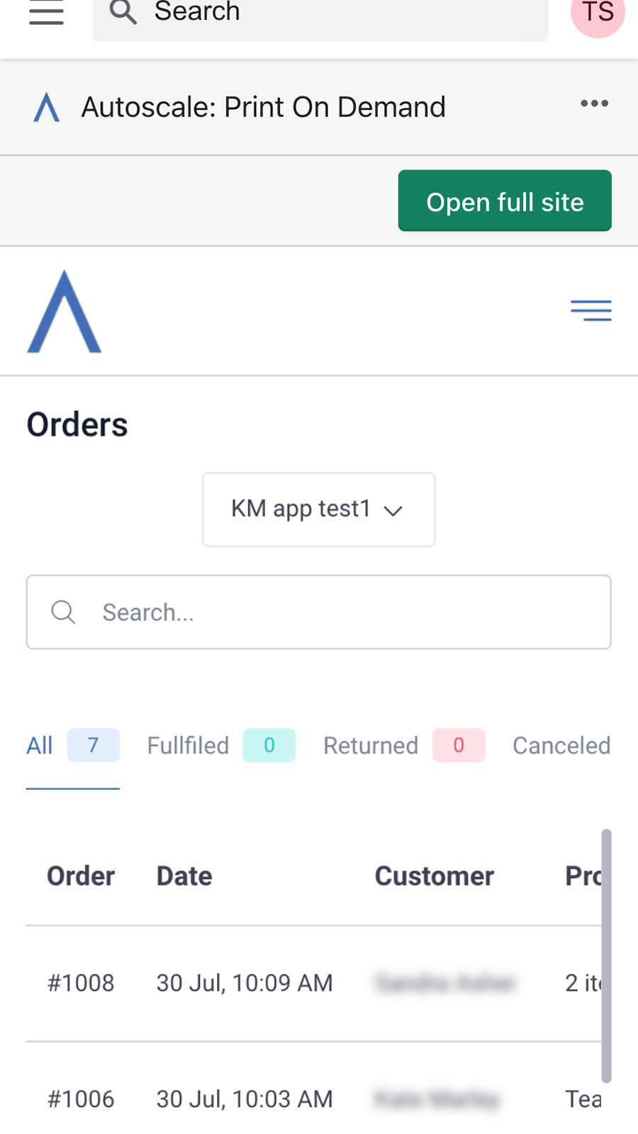 Real-time sync of your orders from Shopify. 