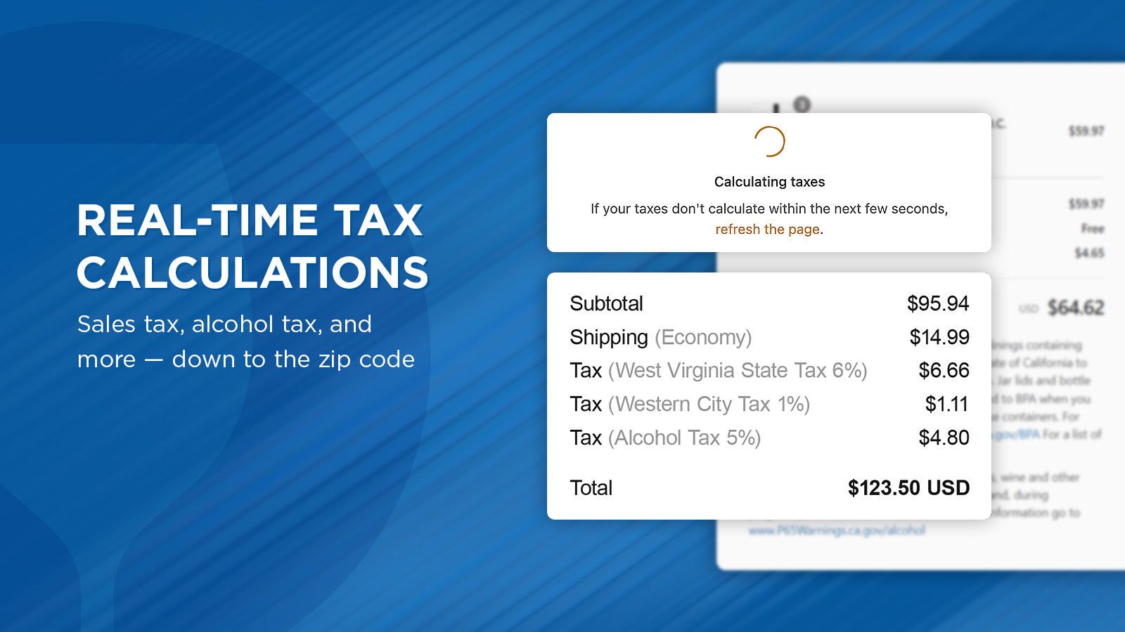 Real-Time Tax Calculations
