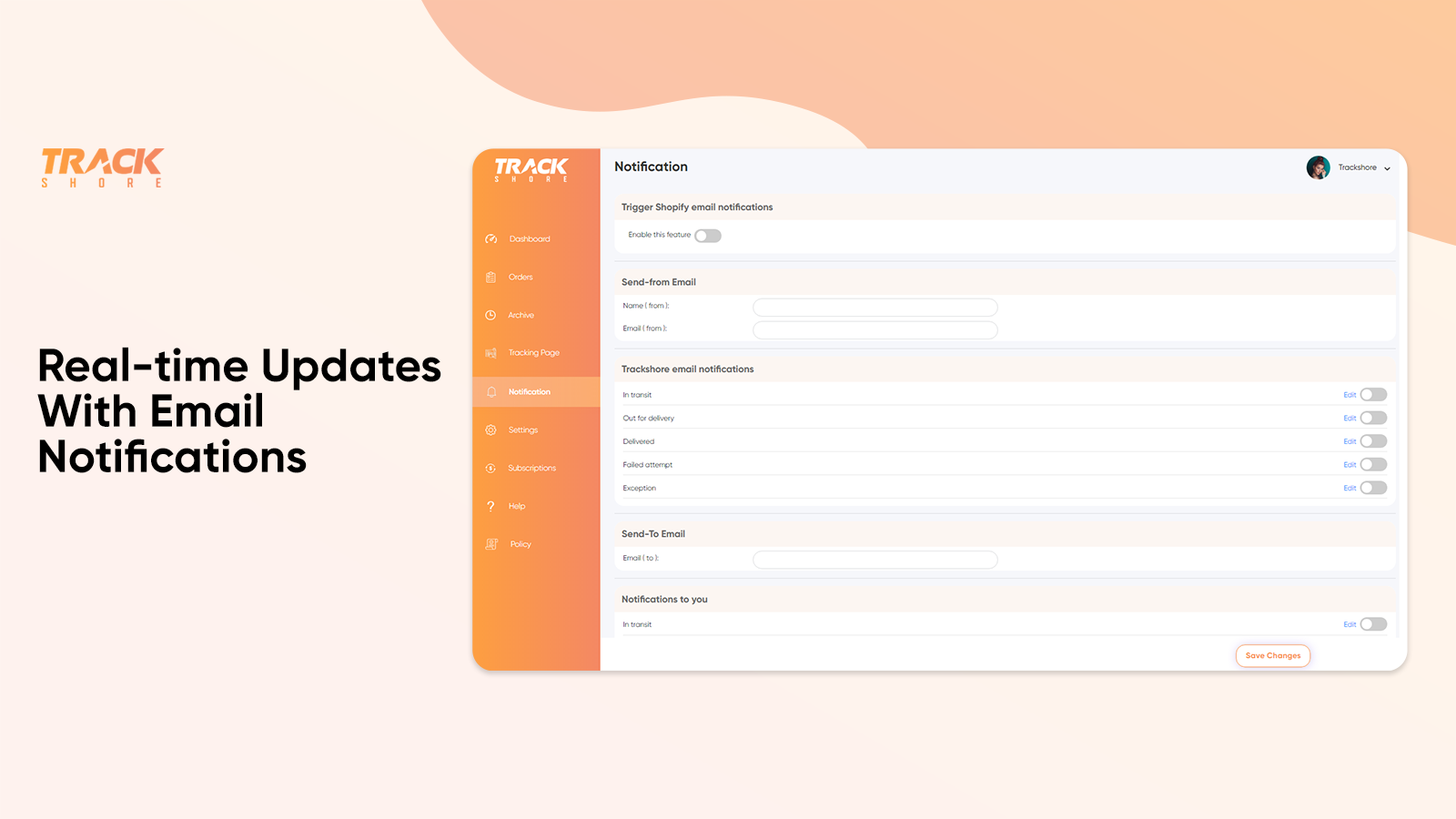 Real-Time Updates with Email Notification