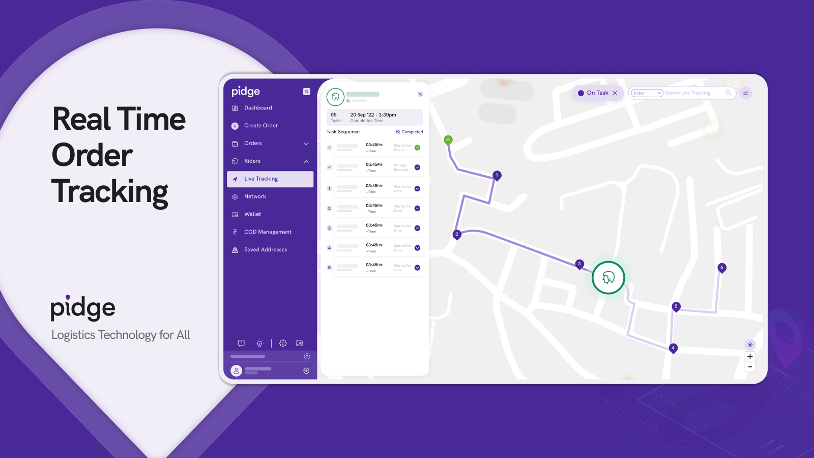 Realtime Order tracking with end-to-end order visibility