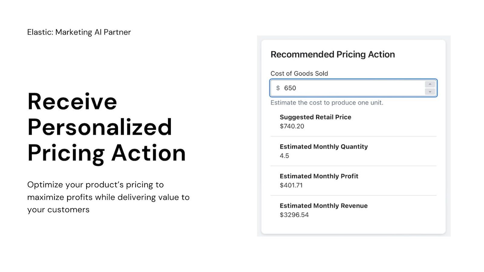 Receive Personalized Pricing Action