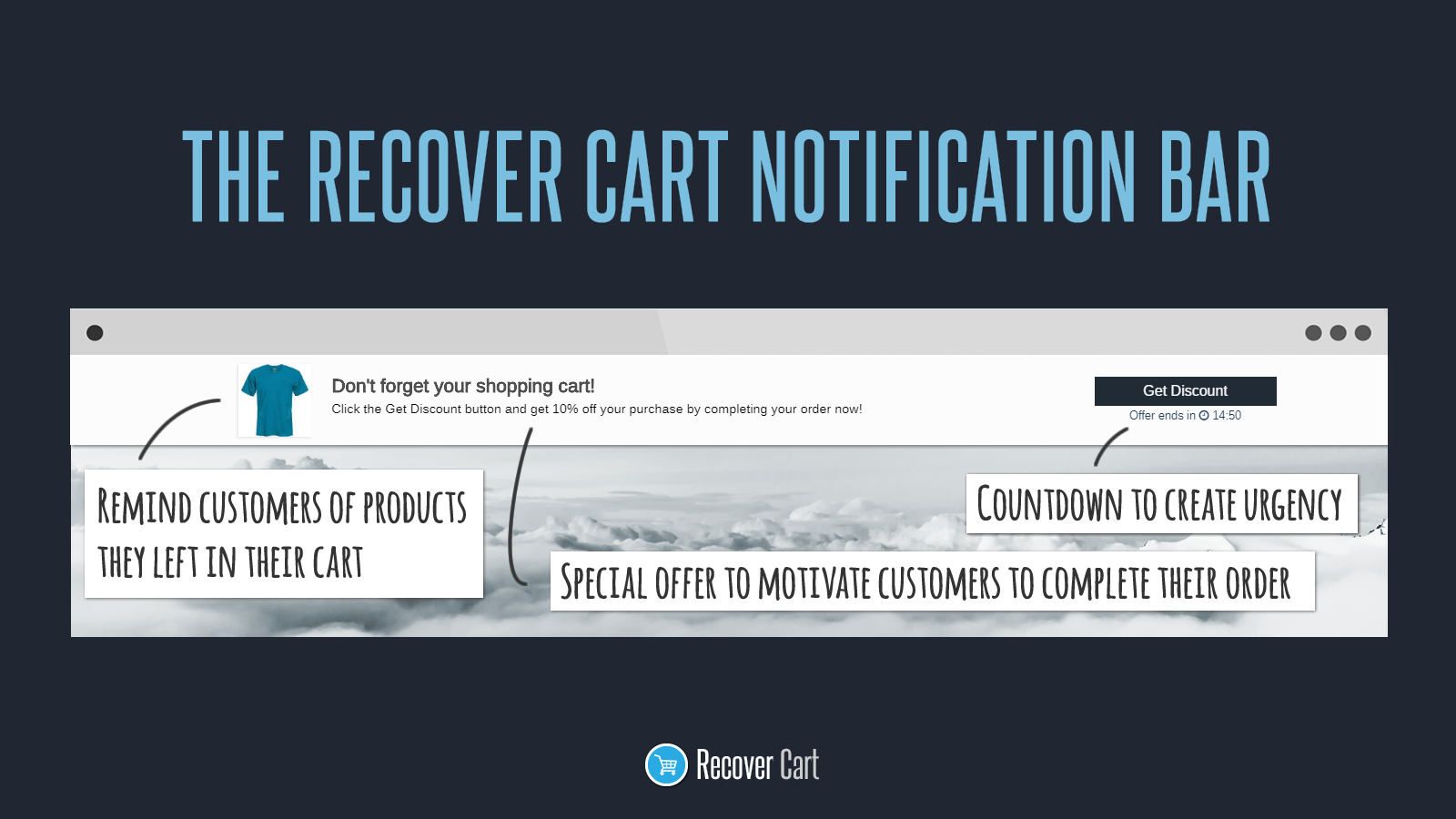 Recover Cart Pro bar