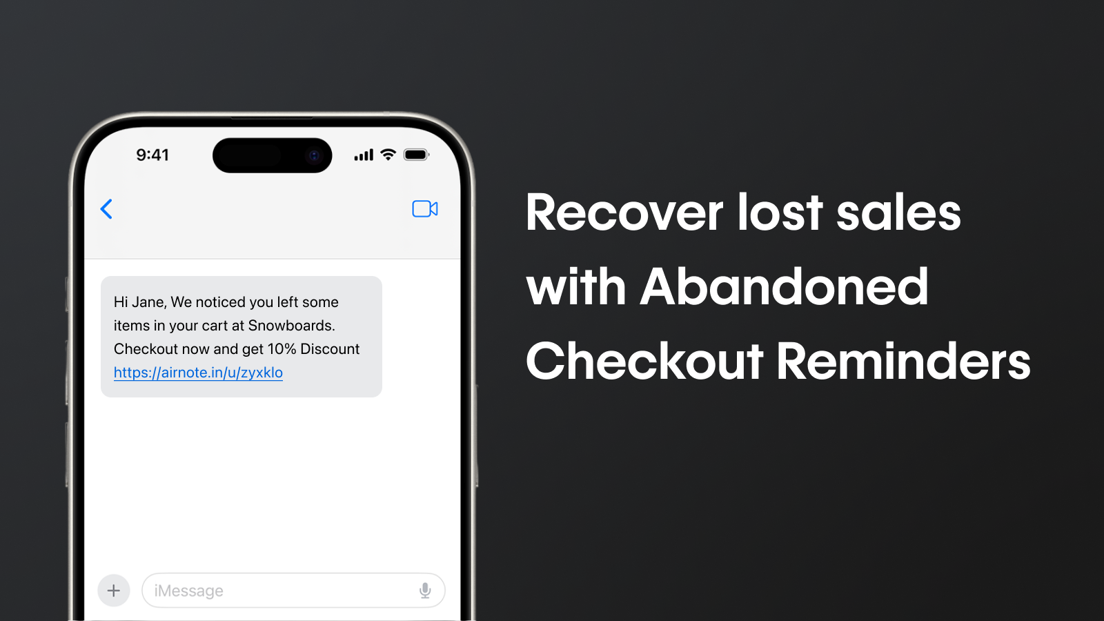 Recover lost sales with Abandoned Checkout Reminders