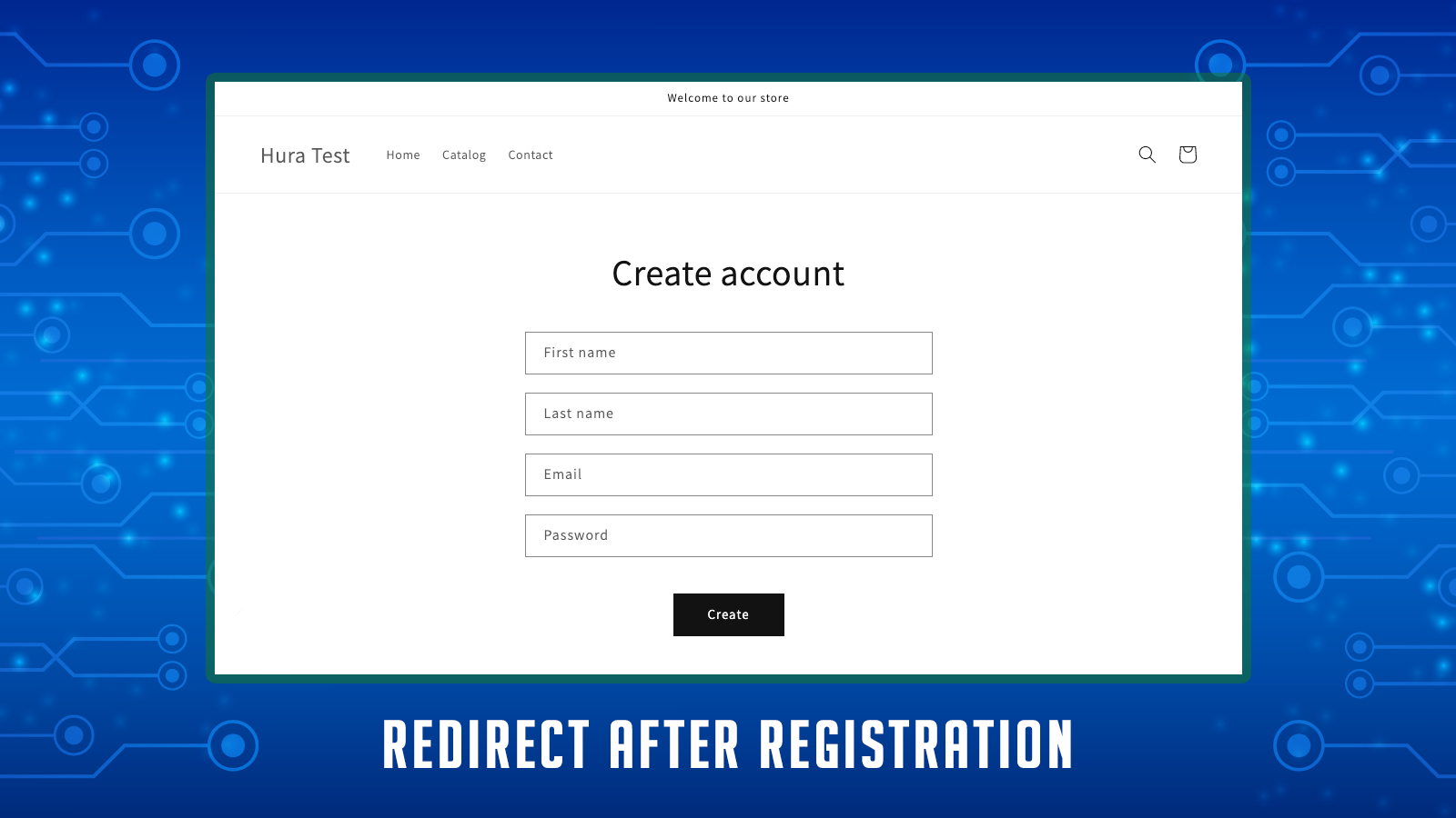 Redirect after Registration