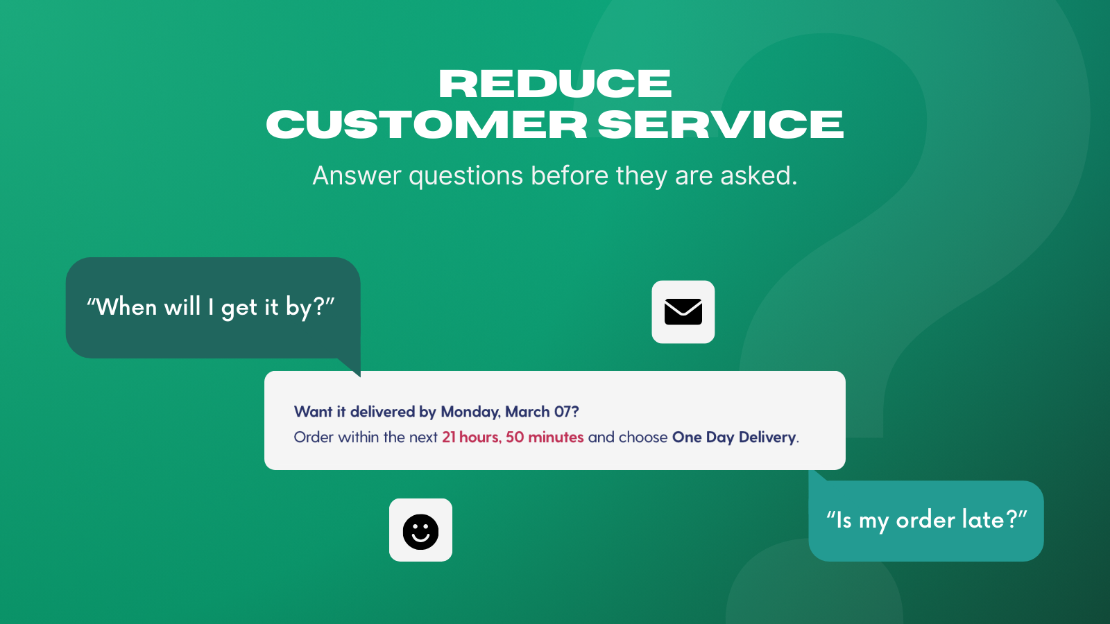 Reduce customer service