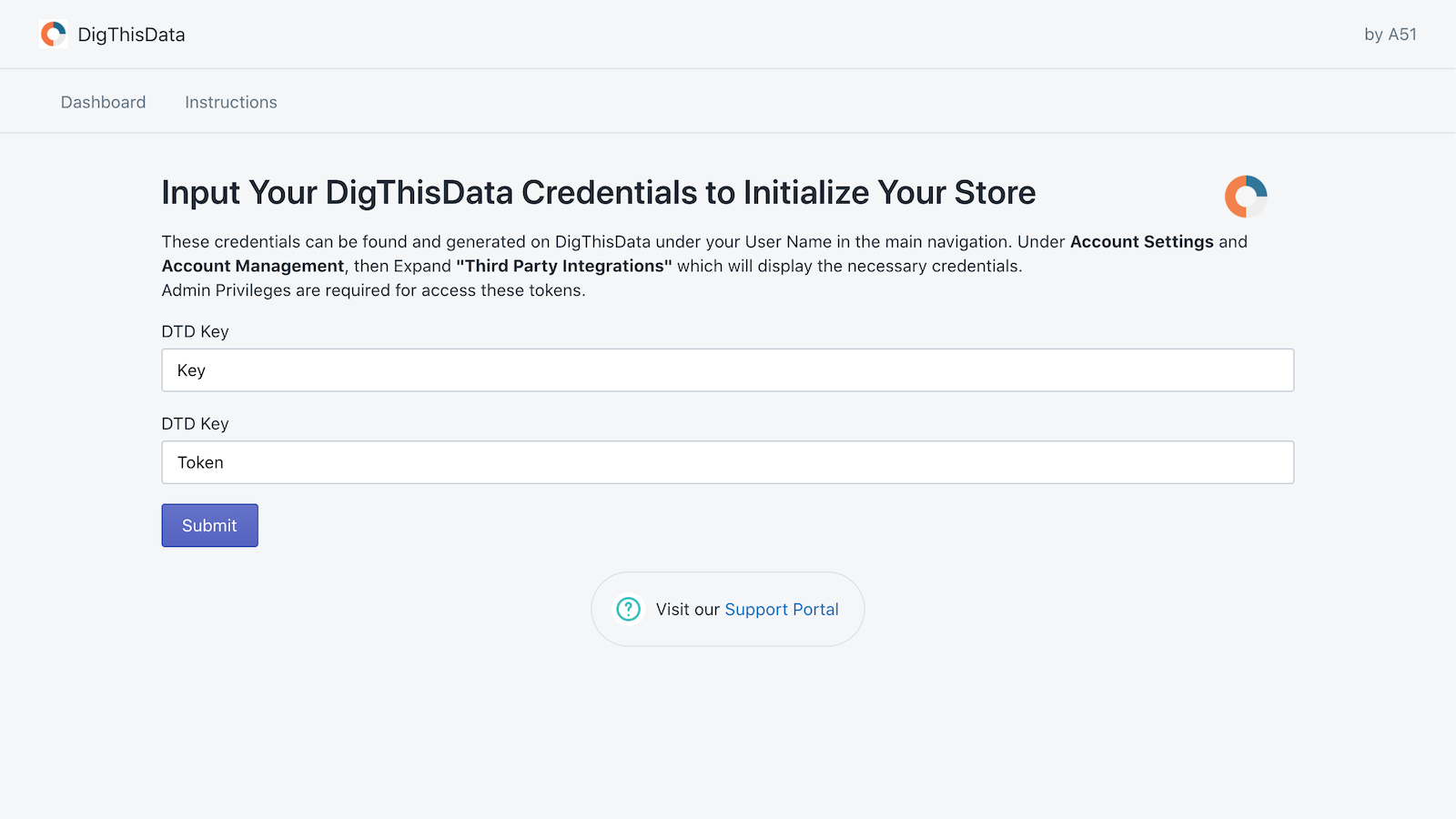 Registering your Store with your DigThisData account