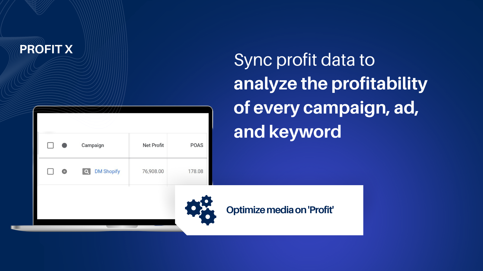 Report Profit, Net Revenue data in any view