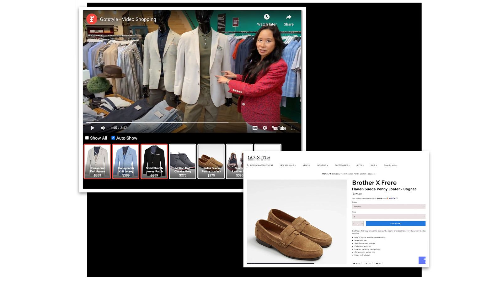 Retailer using VStore Videos
