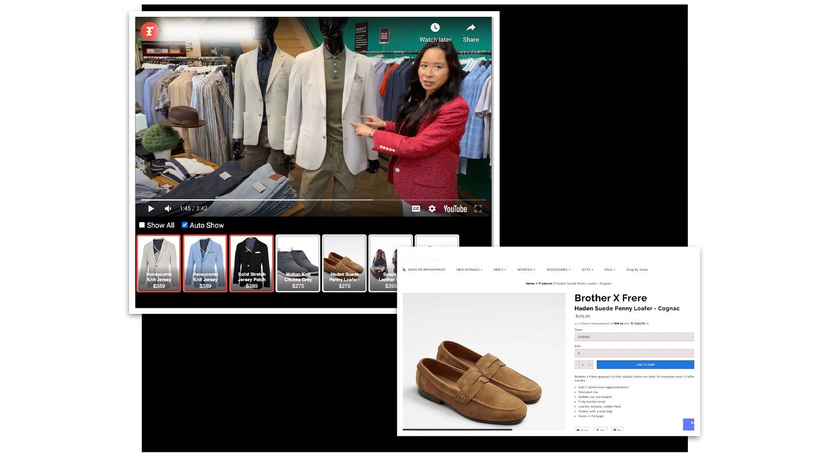 Retailer using VStore Videos