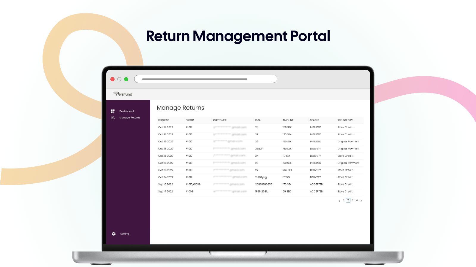 Return Management Portal