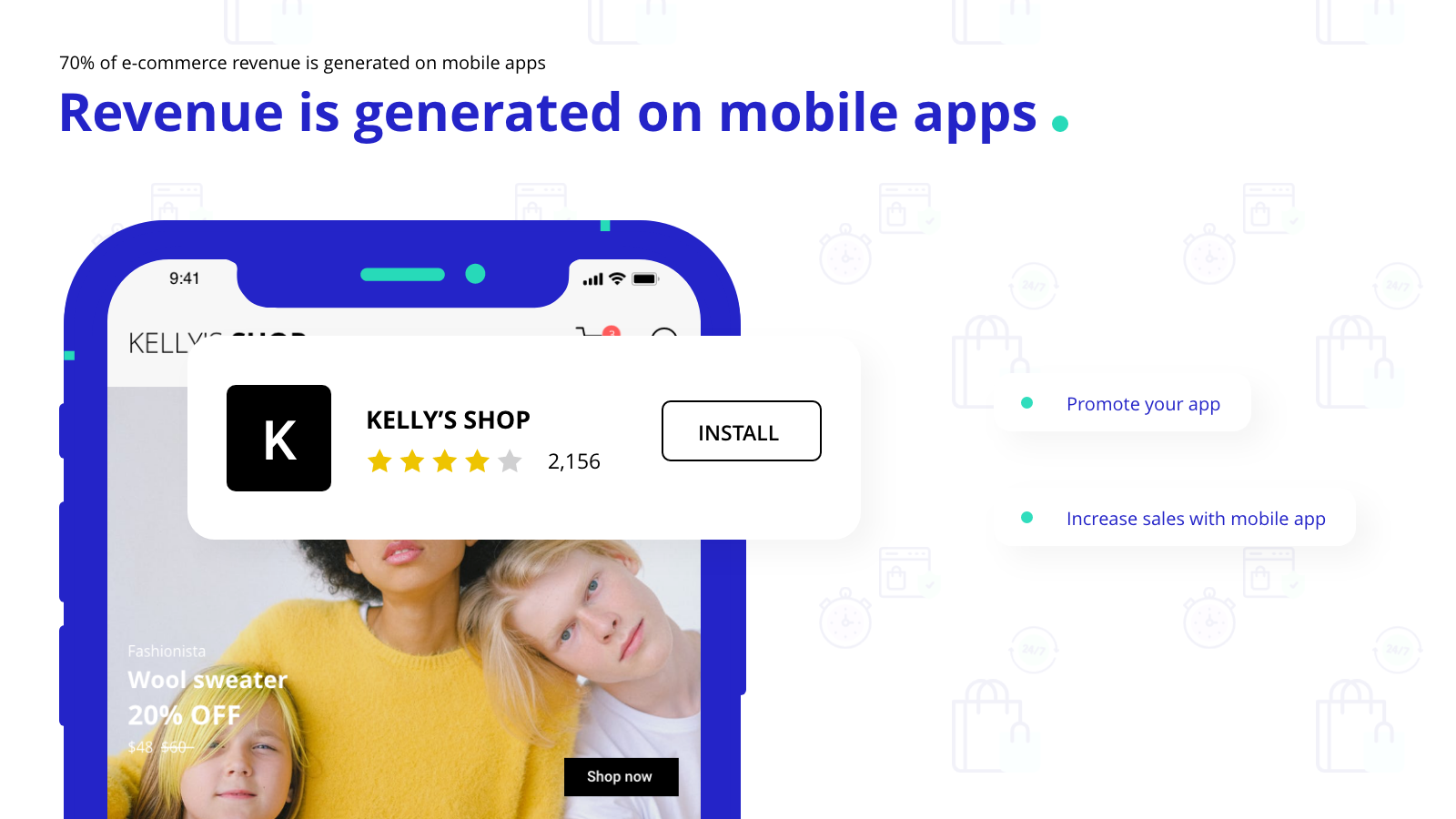 Revenue is generated on mobile apps