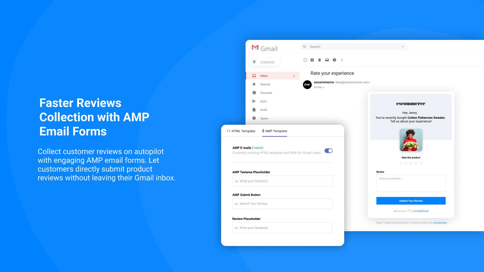 Reviews AMP Email Form