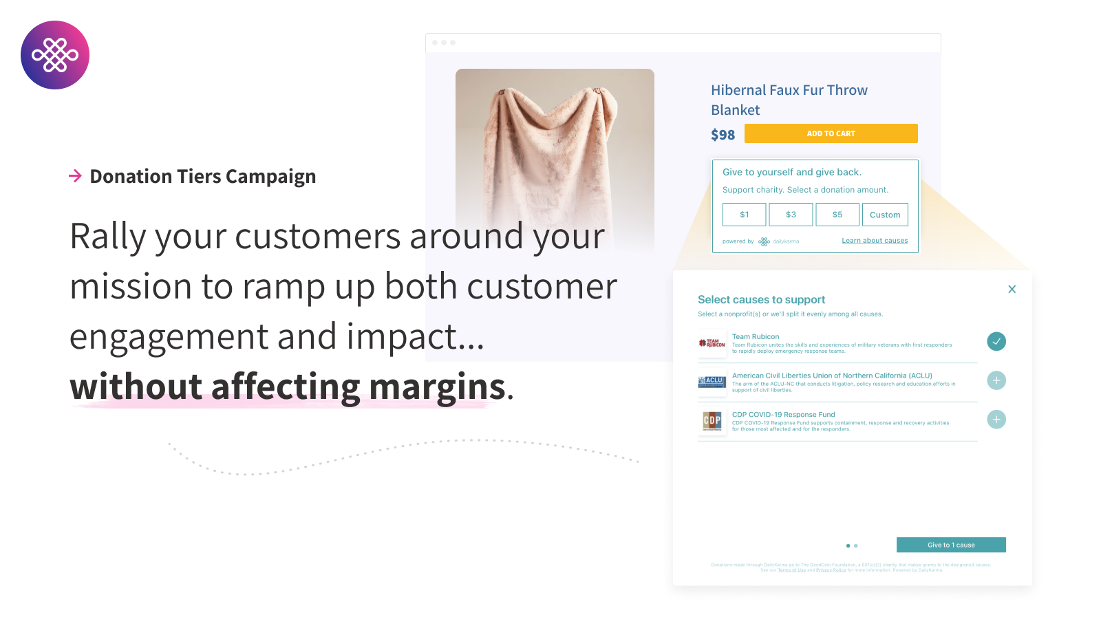 Run different types of customer donation campaigns