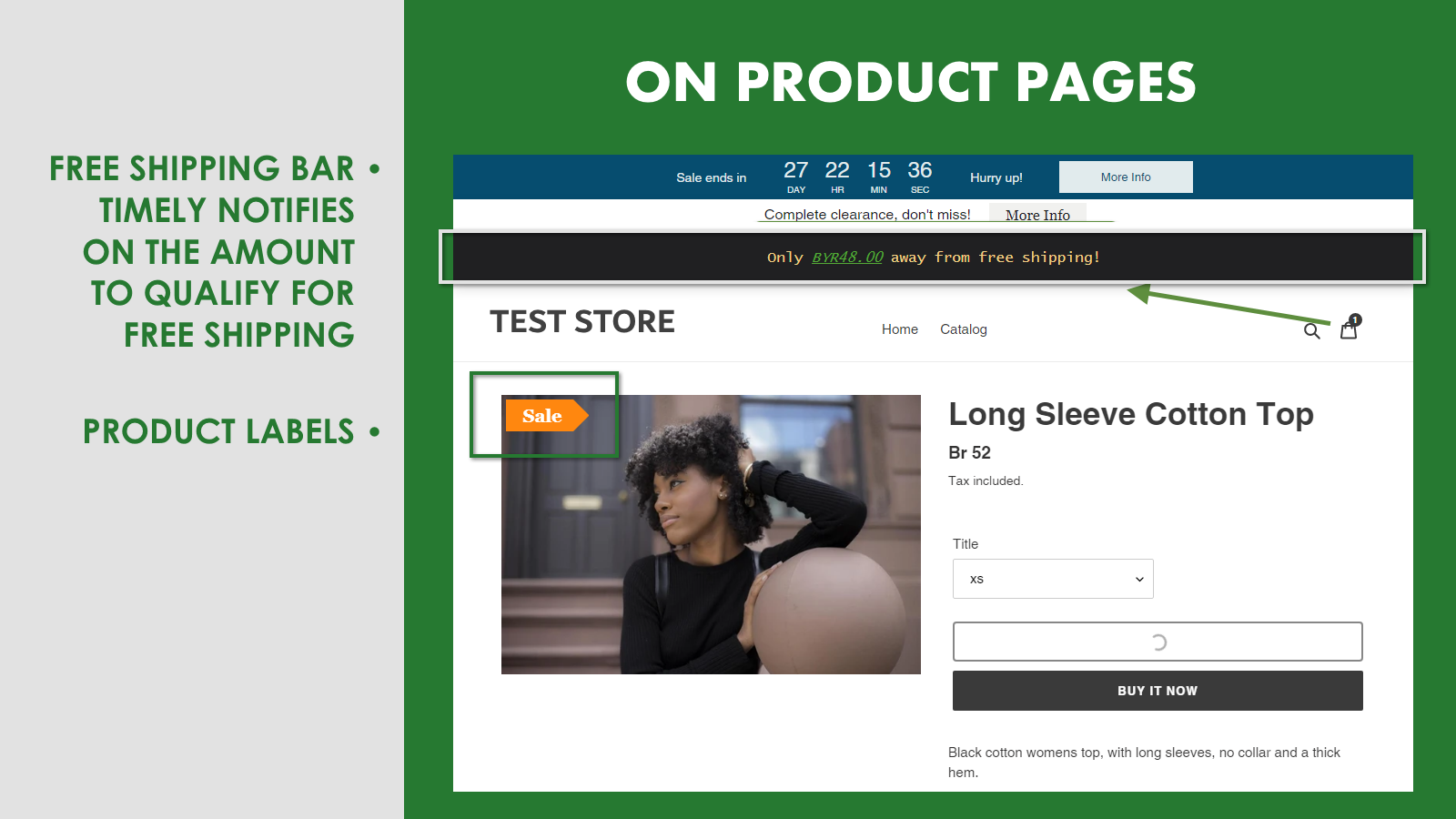 Sales Booster on Product Pages
