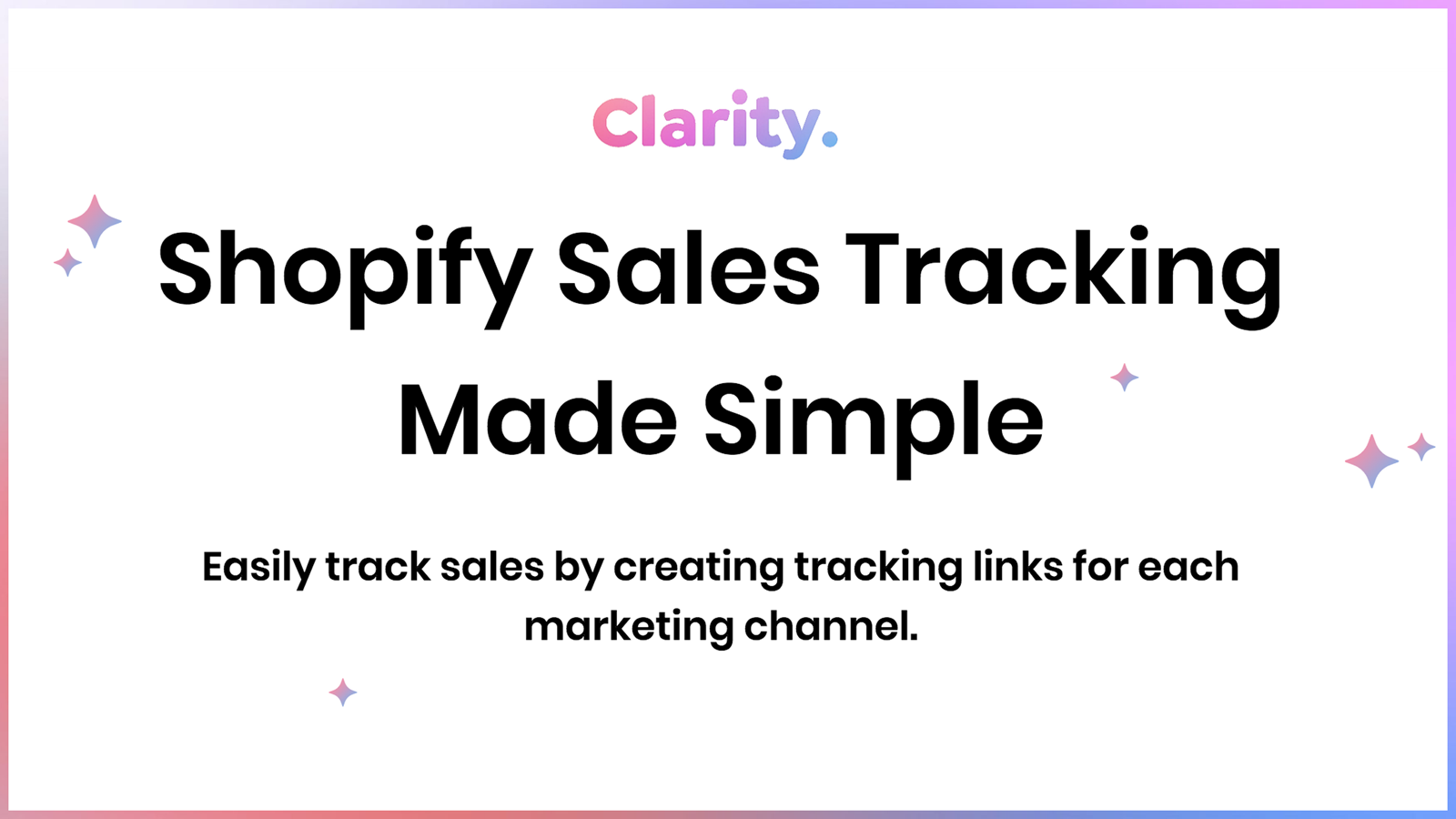 Sales Tracking Made Simple