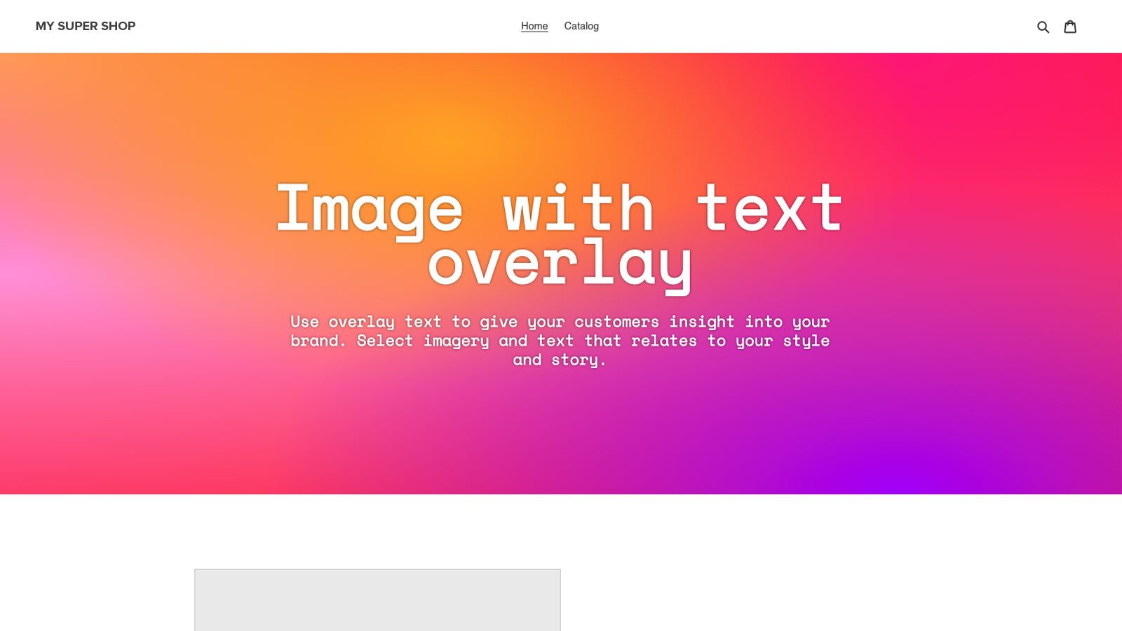 Sample edited page with mesh gradient