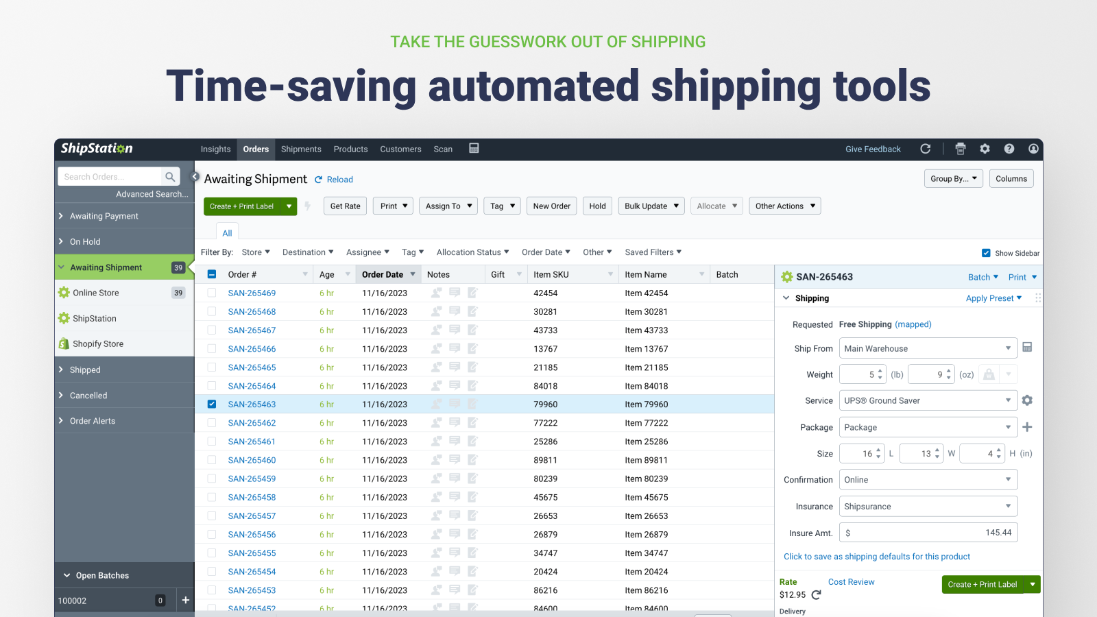 Save time and money by automating order management & fulfillment