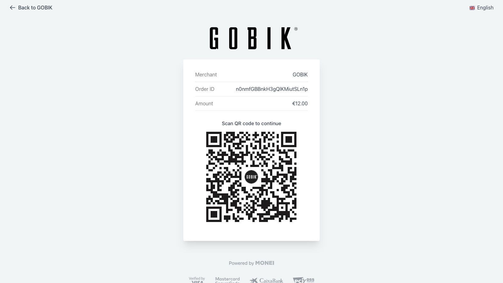 Scan the QR (different store)