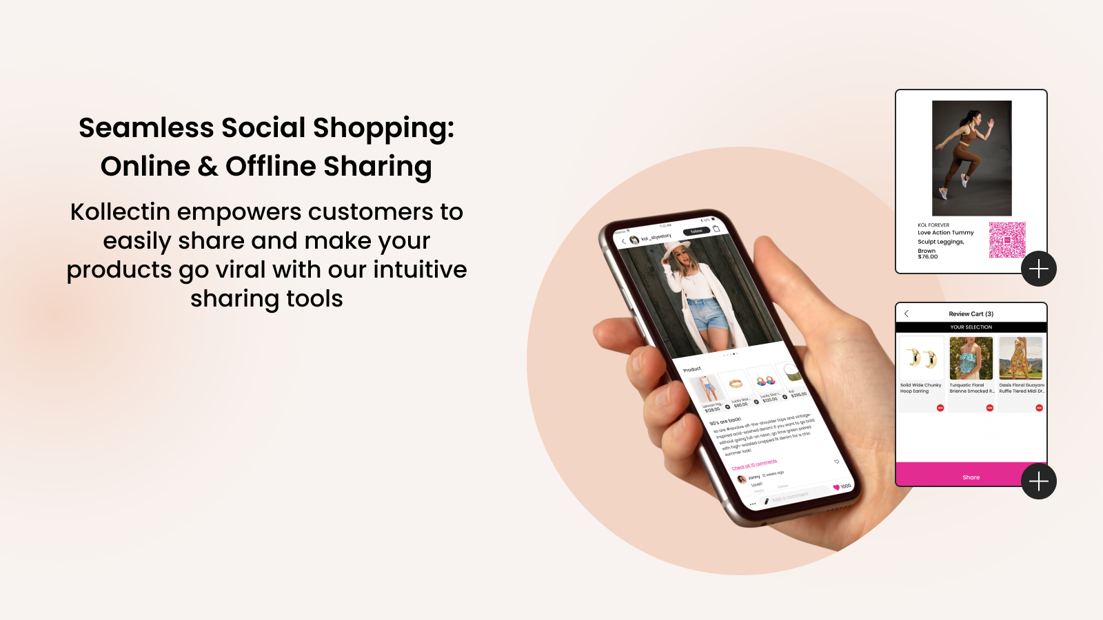 Seamless Social Shopping: Online & Offline Sharing