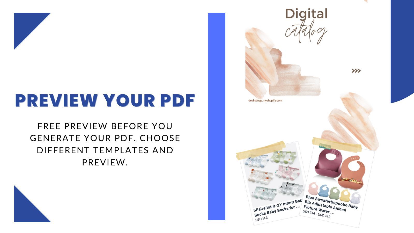 See template preview before generating the PDF