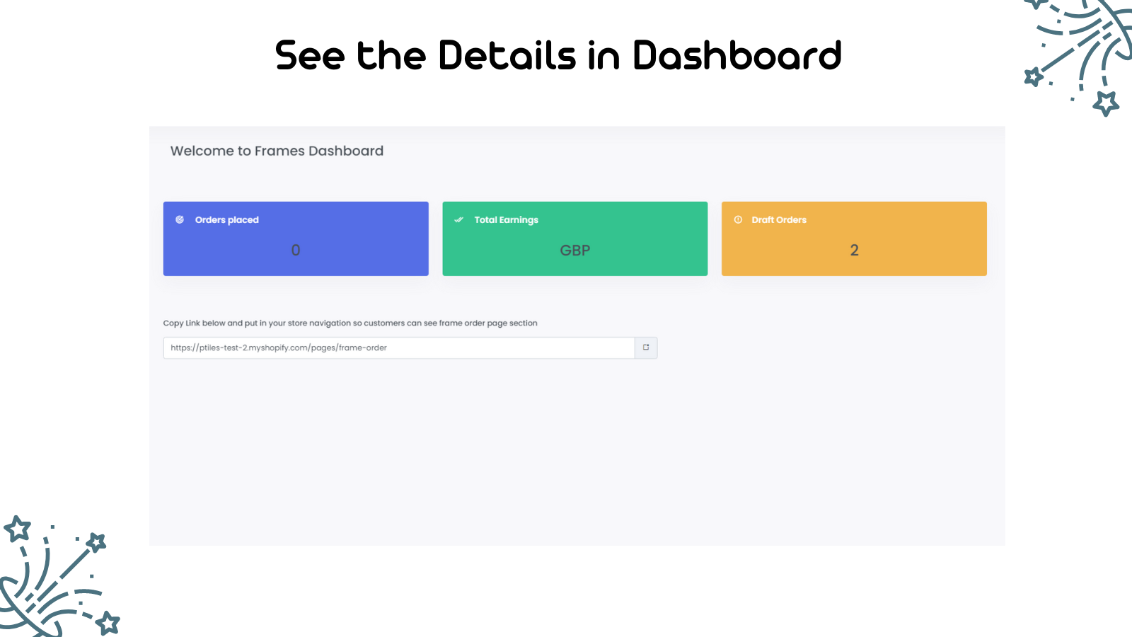 See the details in the Dashboard.