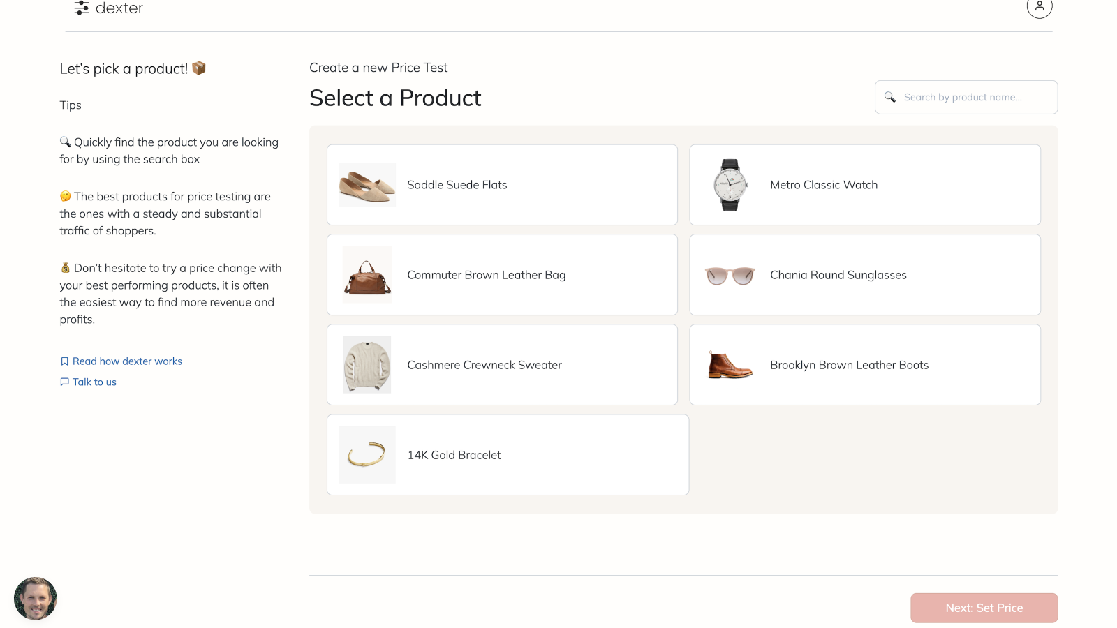 Select a product