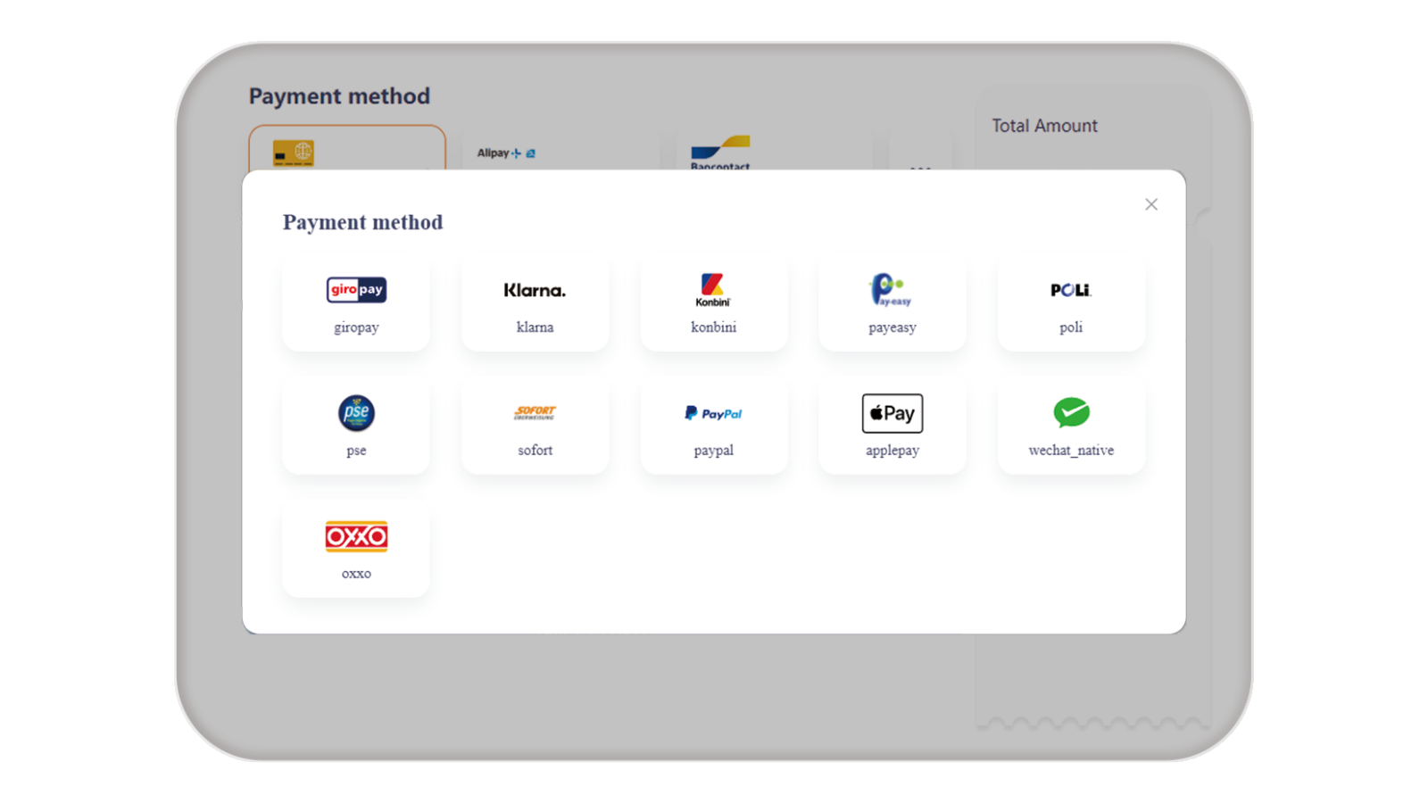 Select Payment Method Page