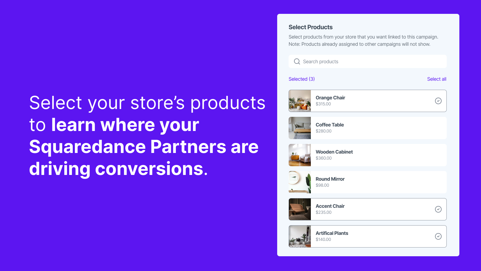 Select your store's products to learn about conversion sources
