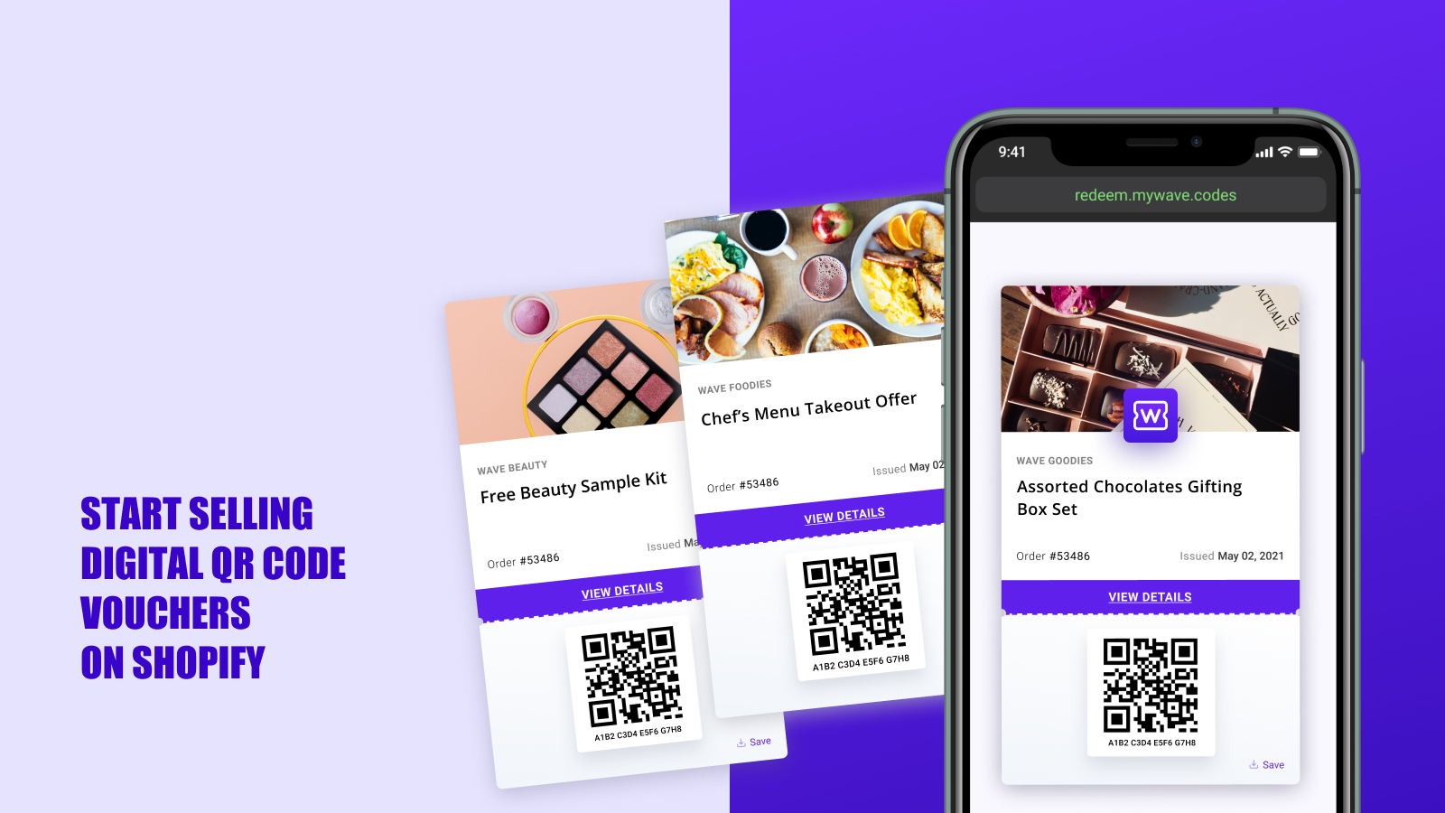 Sell Shopify products as QR code vouchers