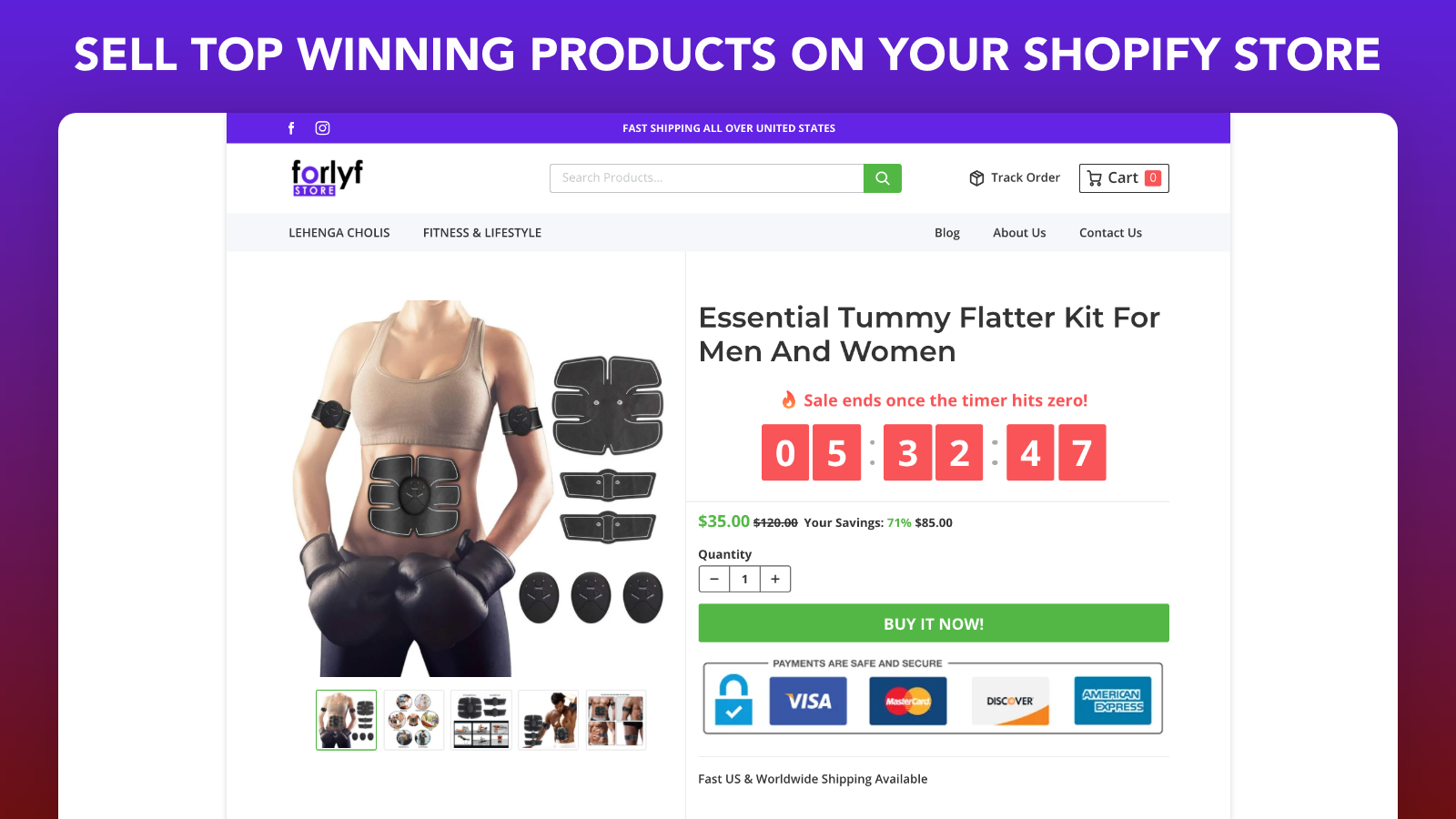 Sell Trending & Winning  Products on your Shopify Store