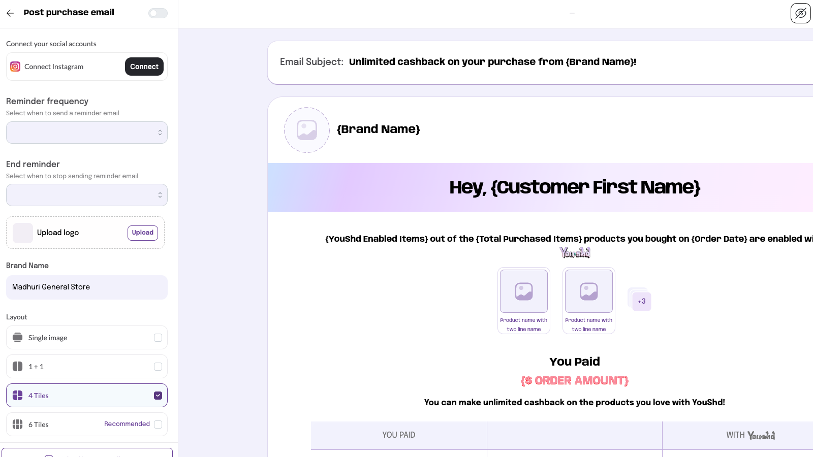 Send customised emails to different cohort