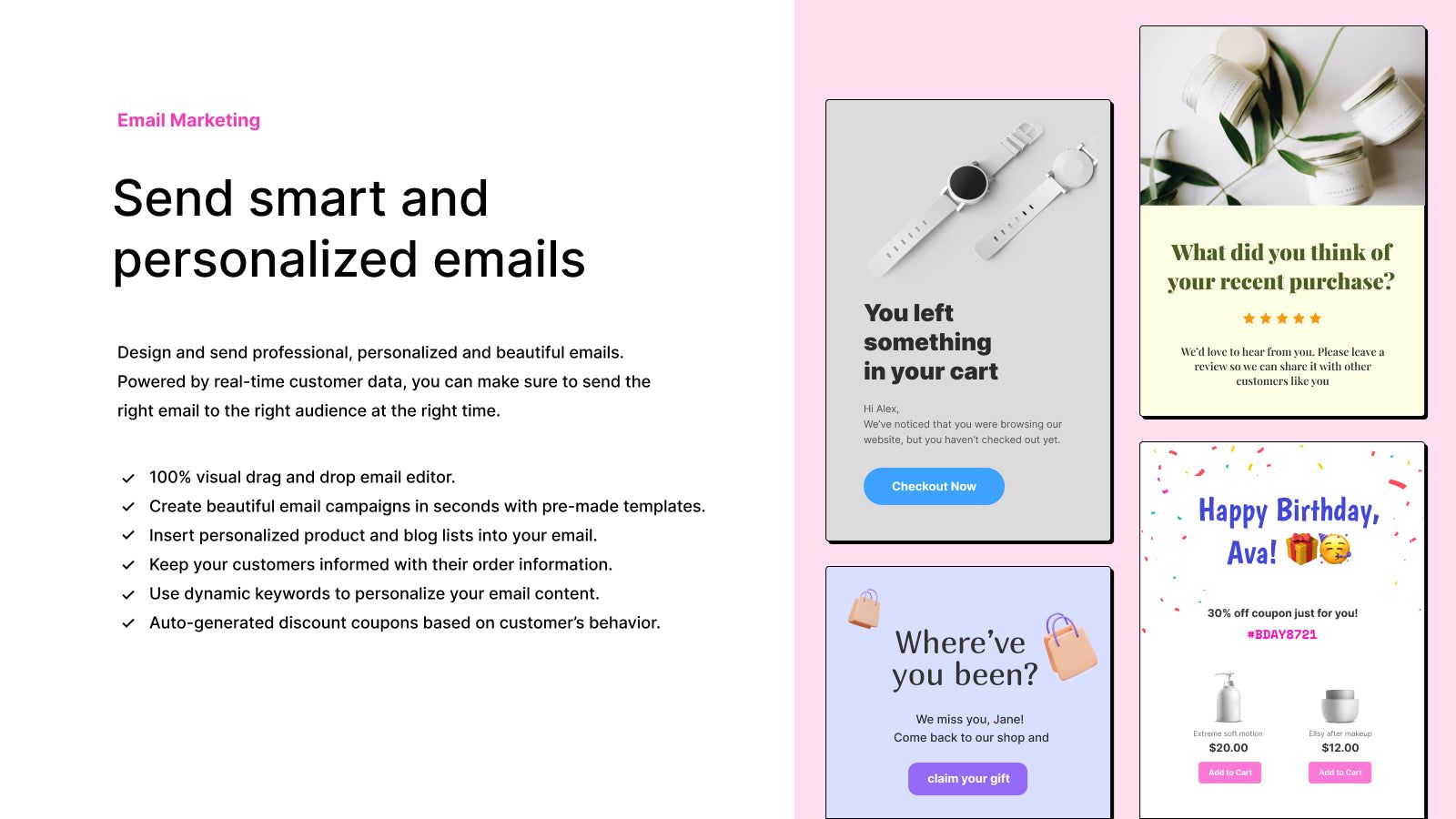Send smart and personalized emails