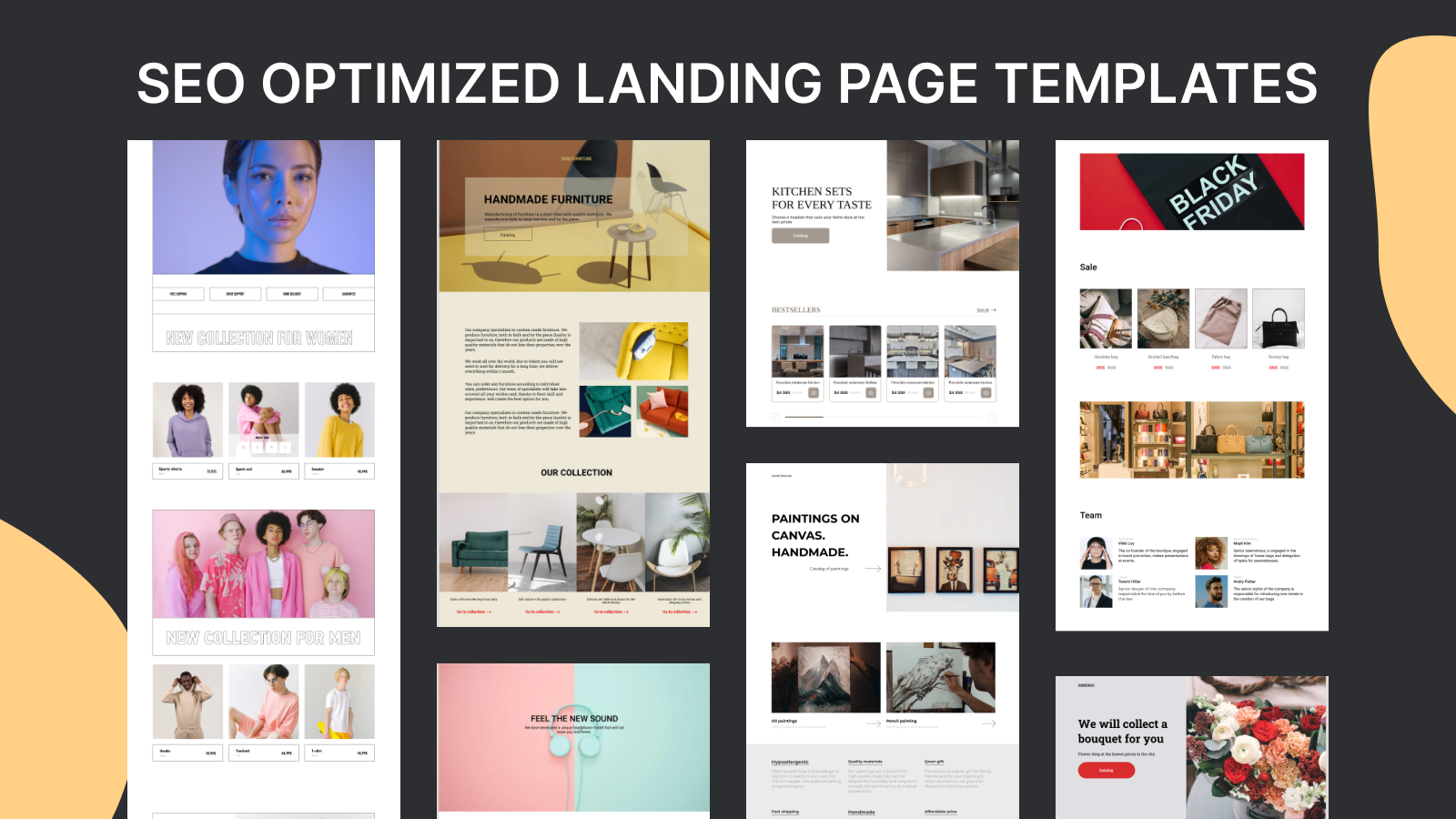 SEO optimized landing pages
