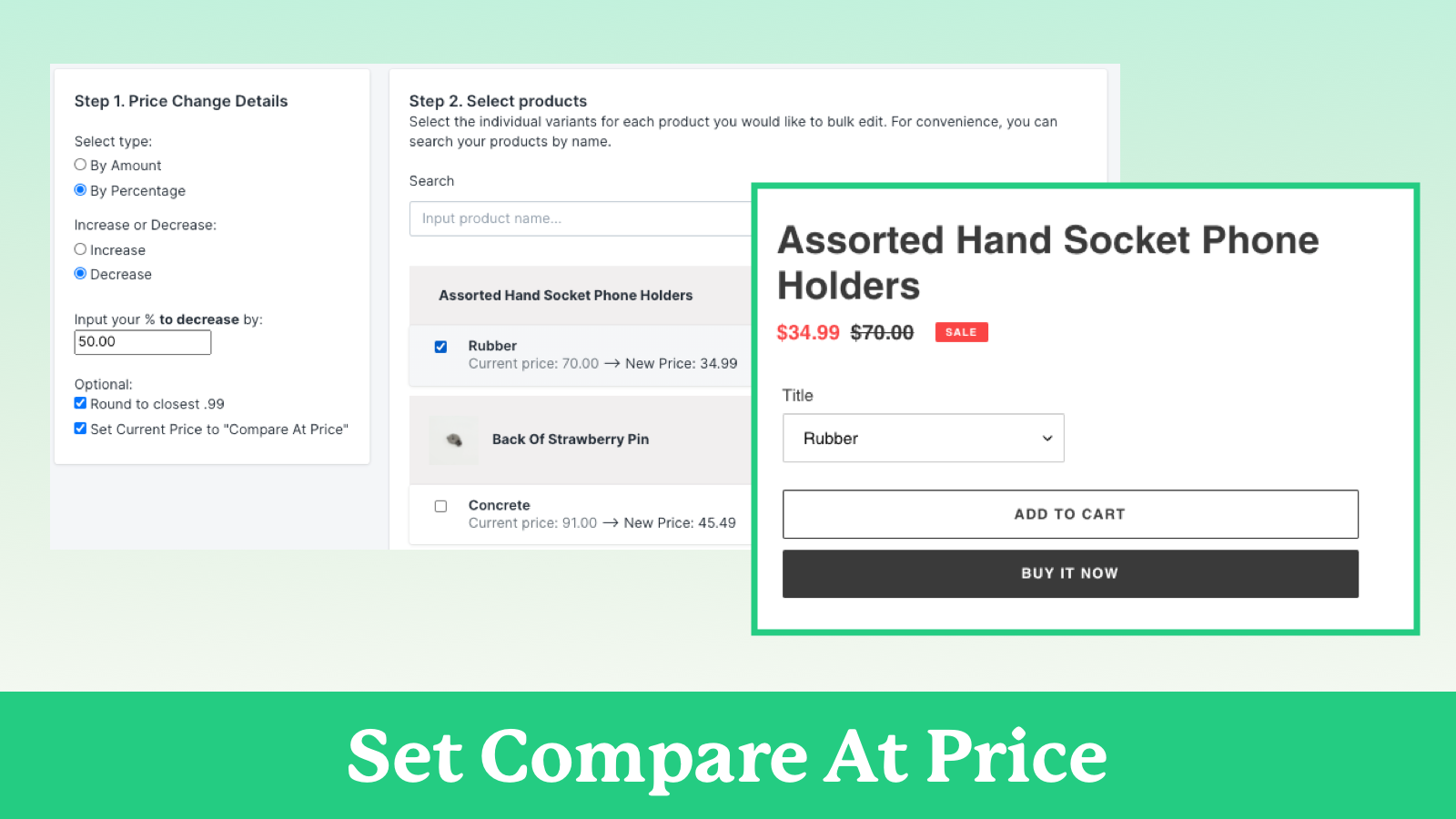 Set compare at price