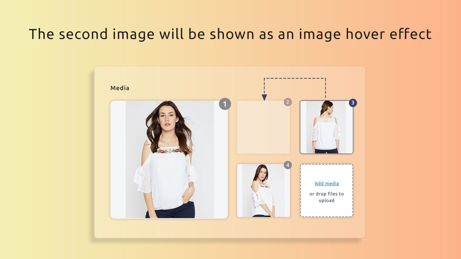set the second image for back-image effect