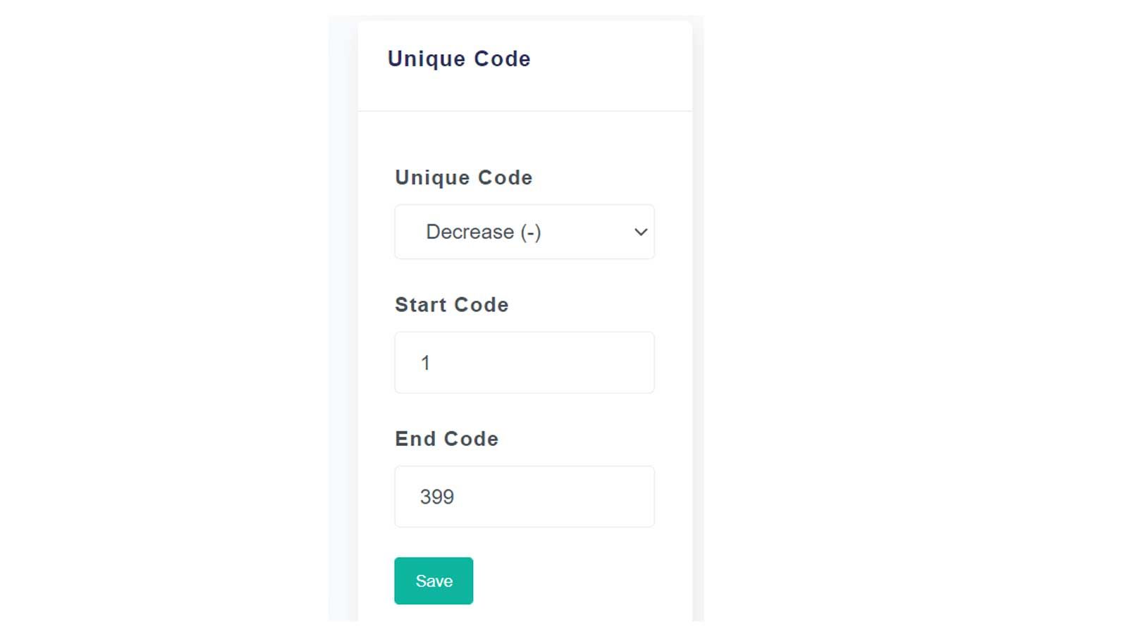 Set up unique transaction code for each orders