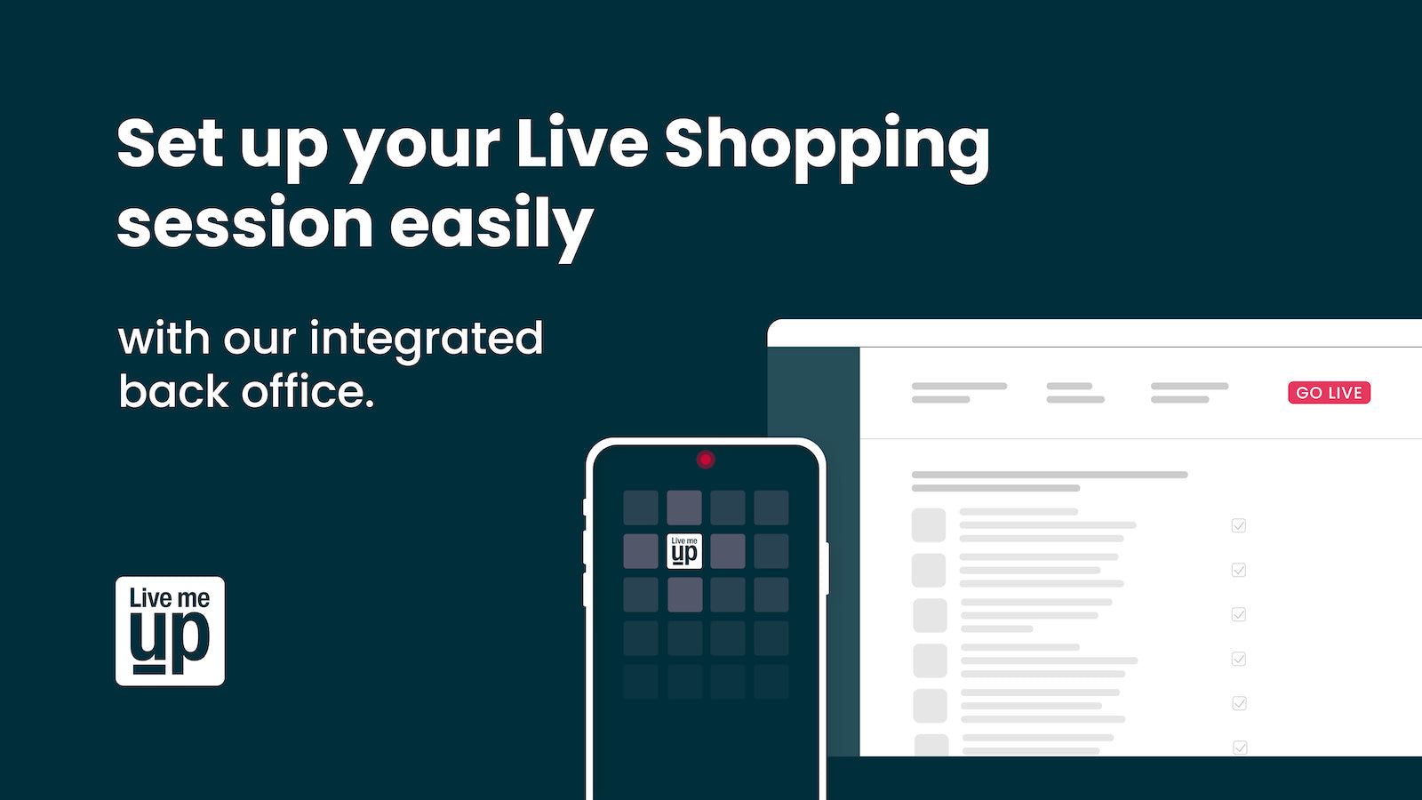 Set up your Live shopping session easily