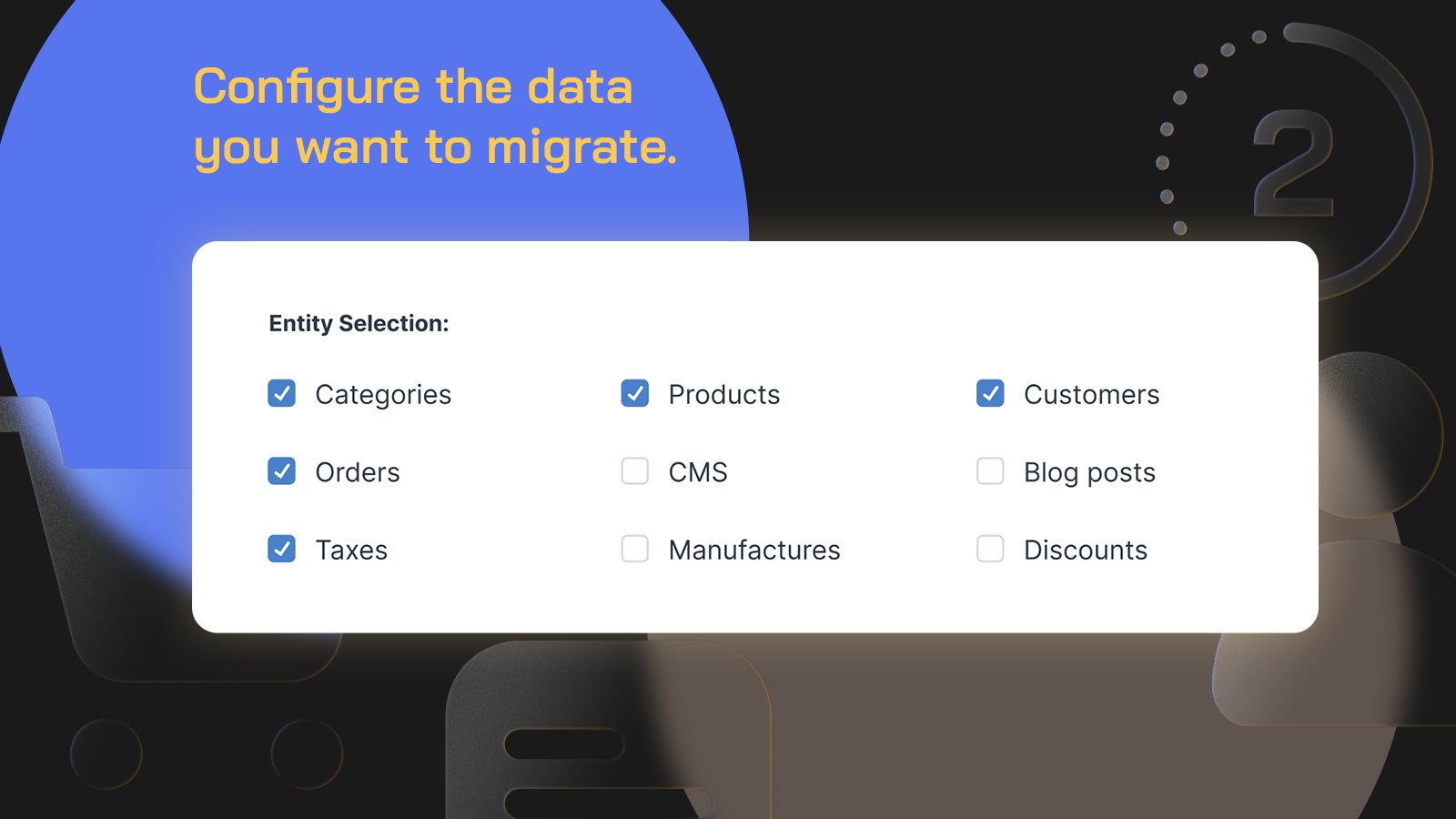 Setup for Migrating to Shopify MigrationPro Entity Configuration