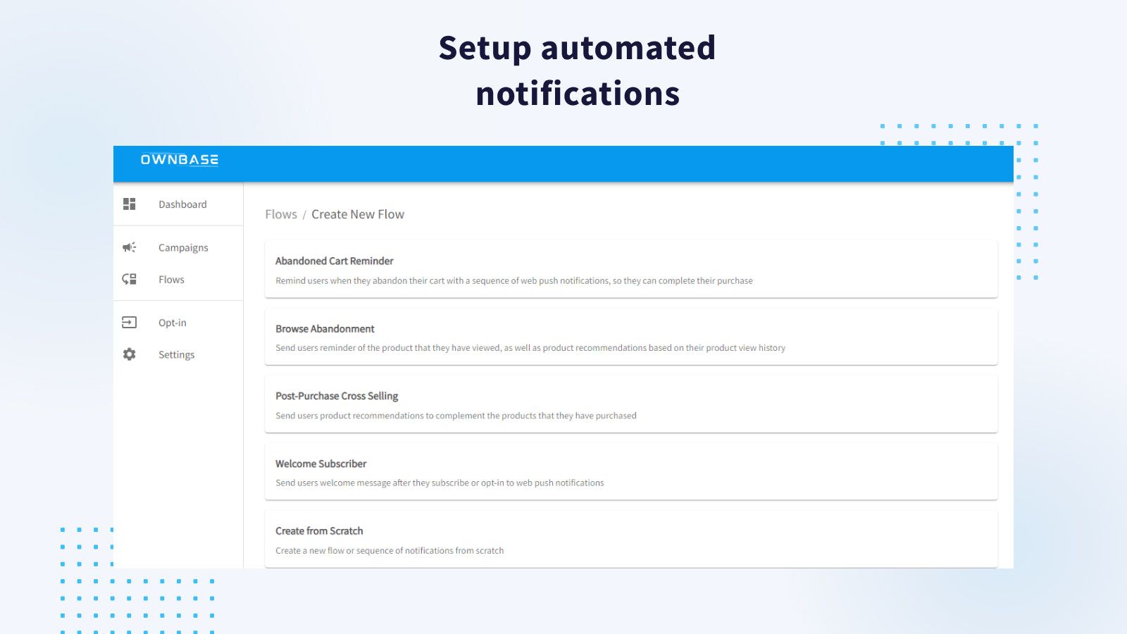 Setup multiple automated push notifications