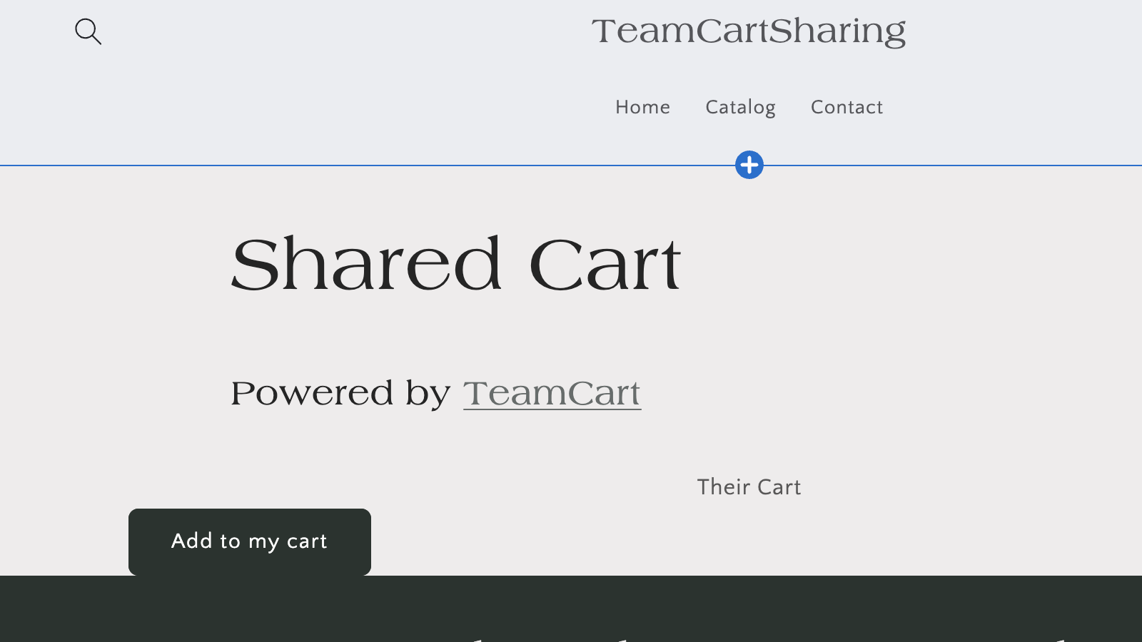Shared Cart Page