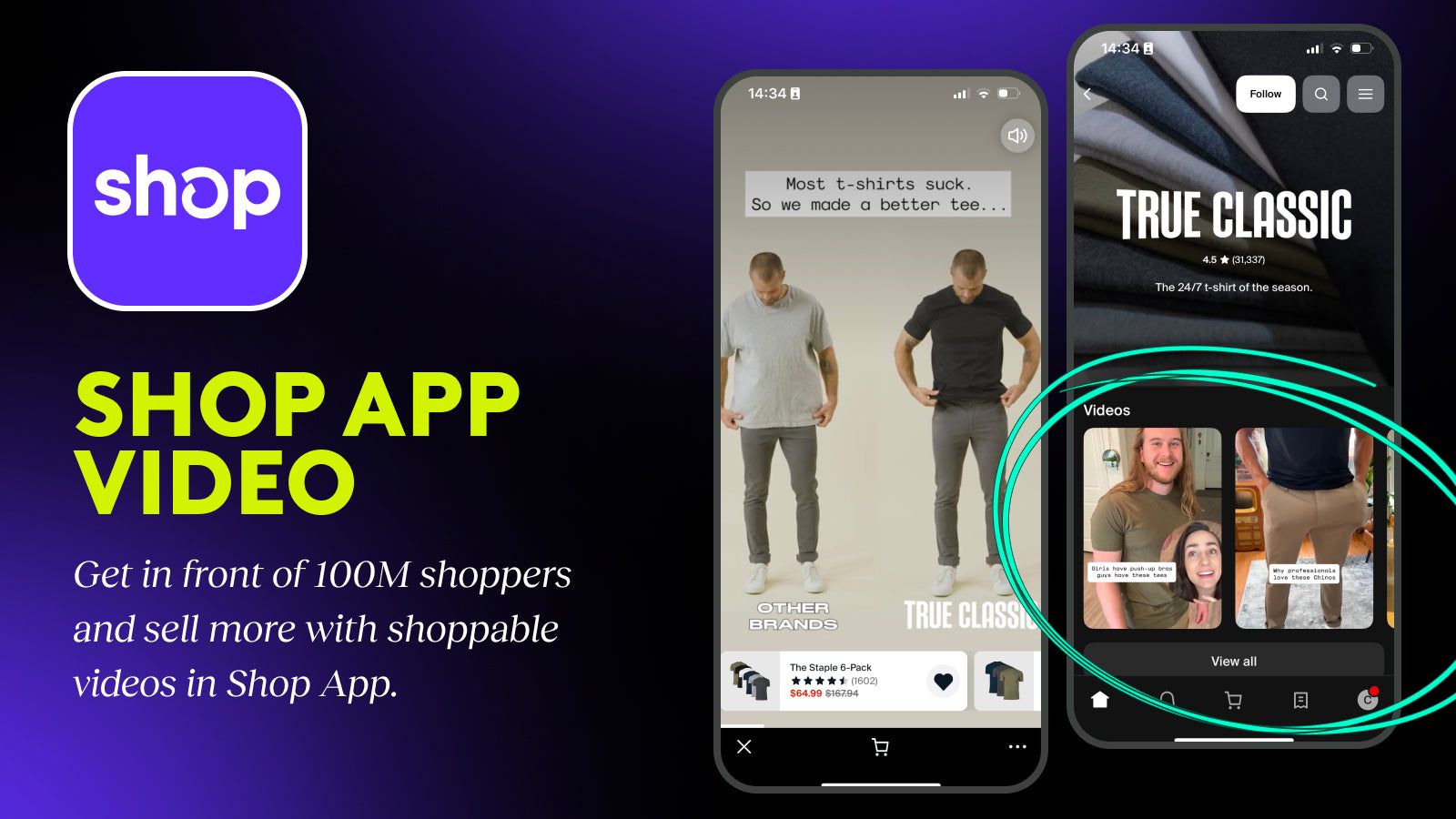 Shop app video, Shop minis, Shoppable video, mobile app video