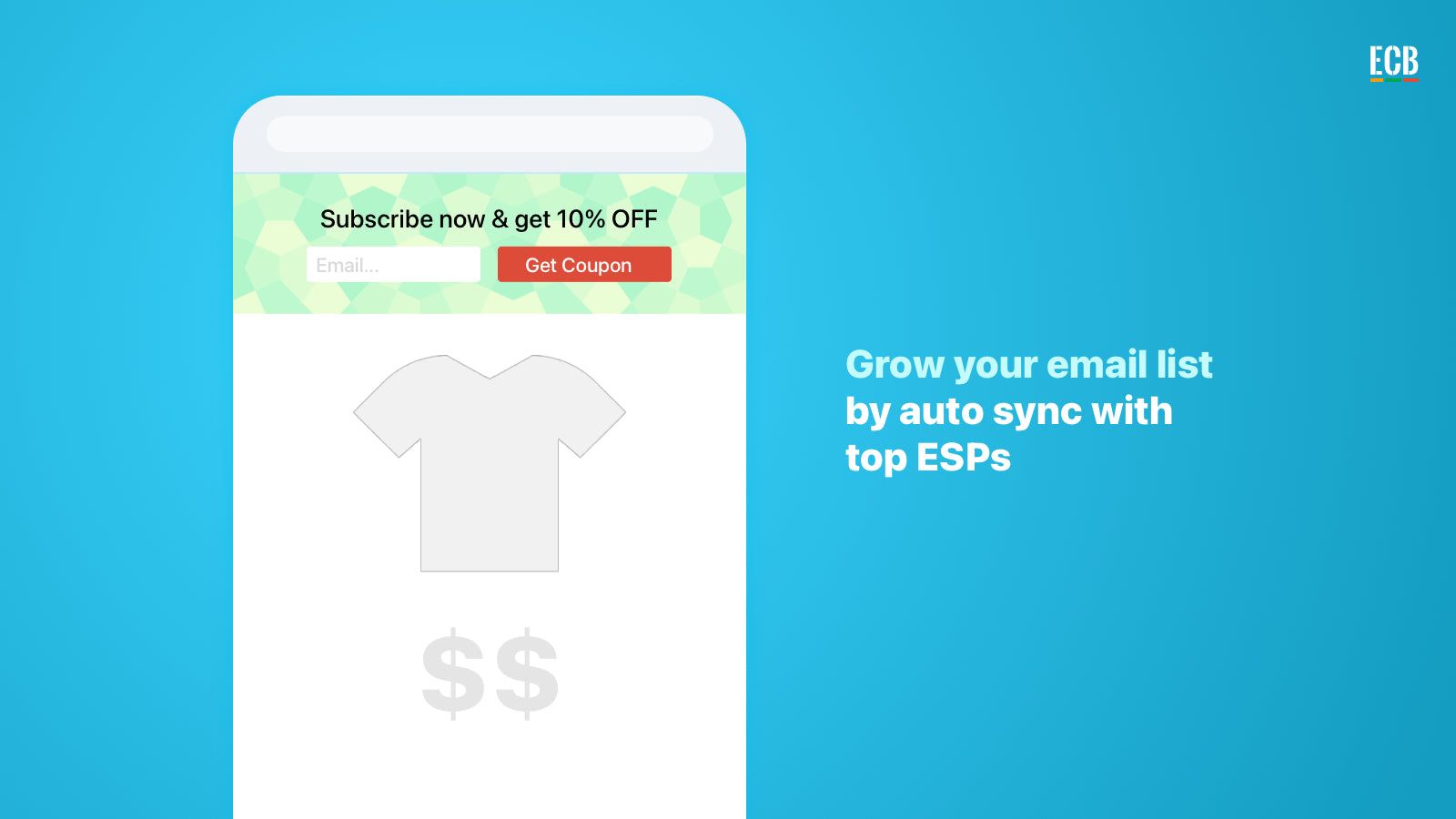 Shopify App Email Collection Bar by Hextom Grow Customer Email L