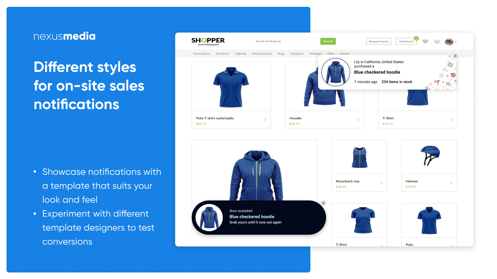 shopify app that shows pop ups of recent sales