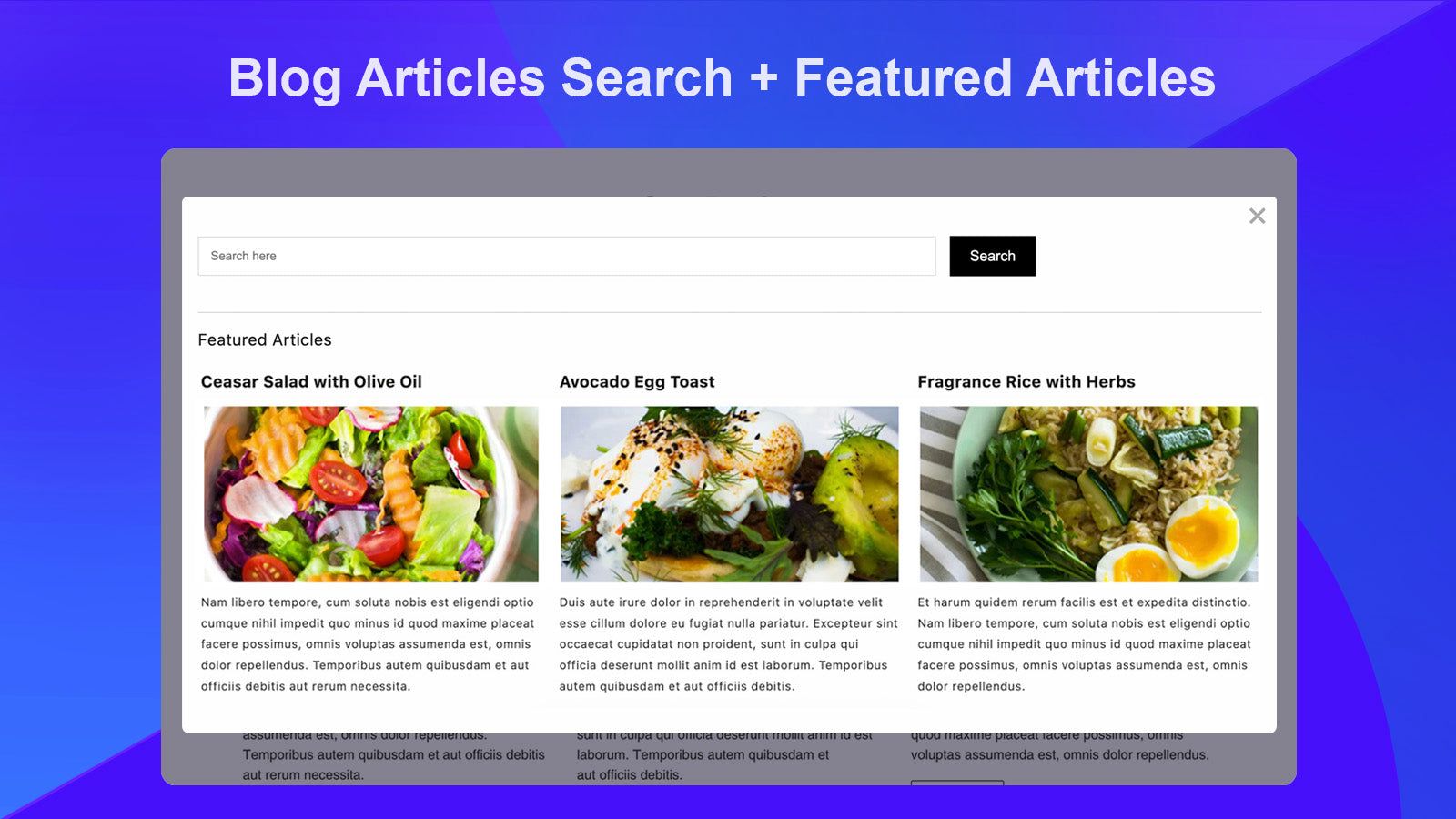 Shopify Articles Tag Filters, Blog Search & Featured Articles