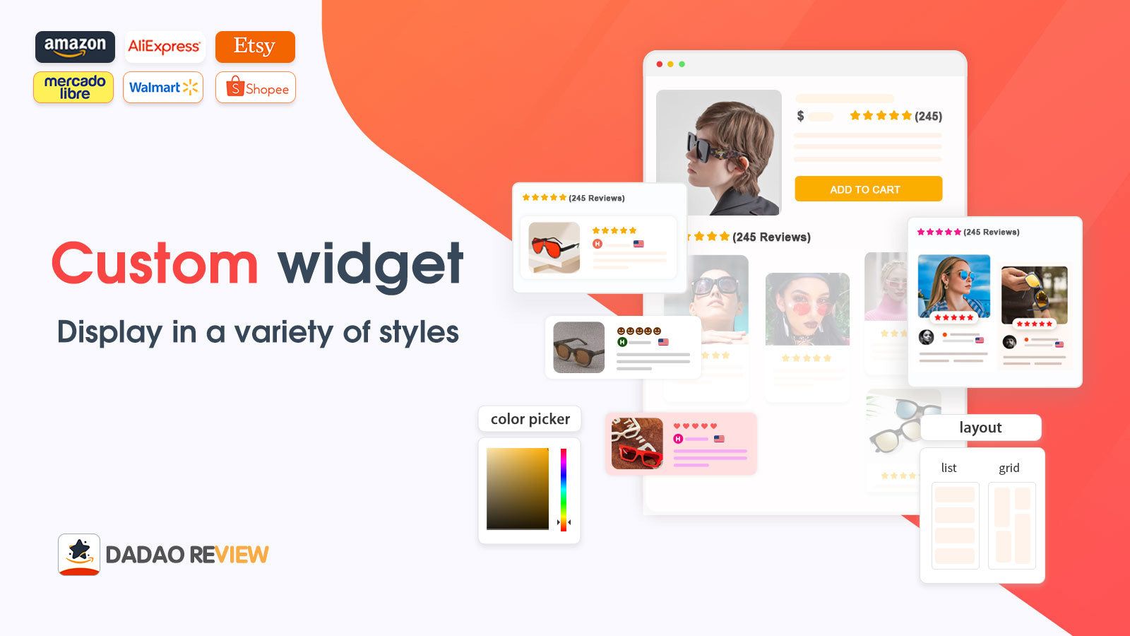 shopify customer review widget 