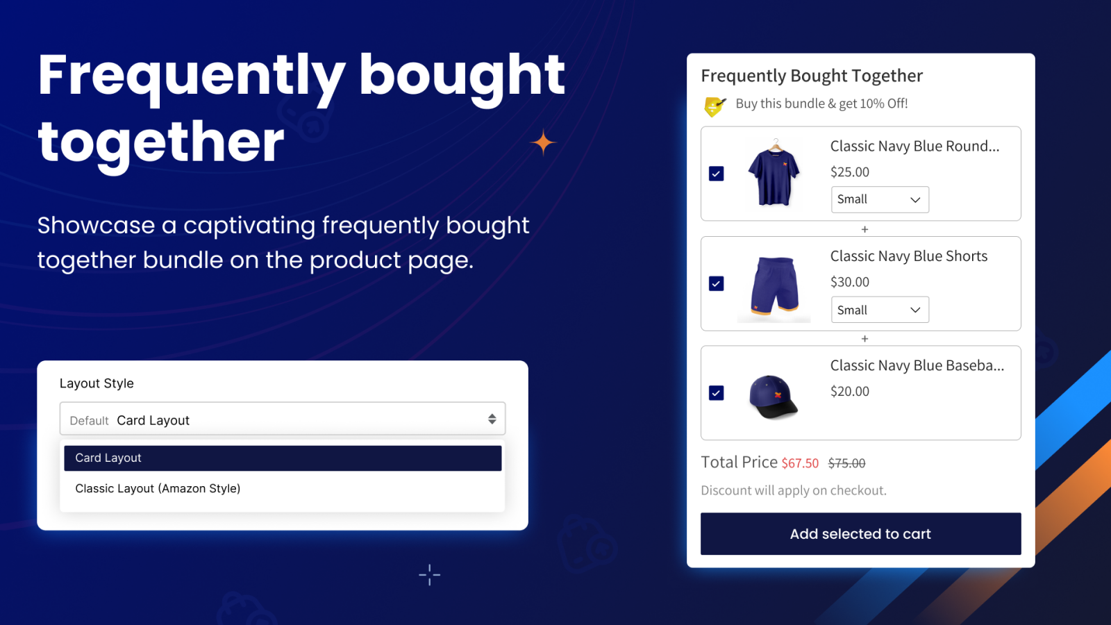 Shopify Frequently bought together bundle upsell