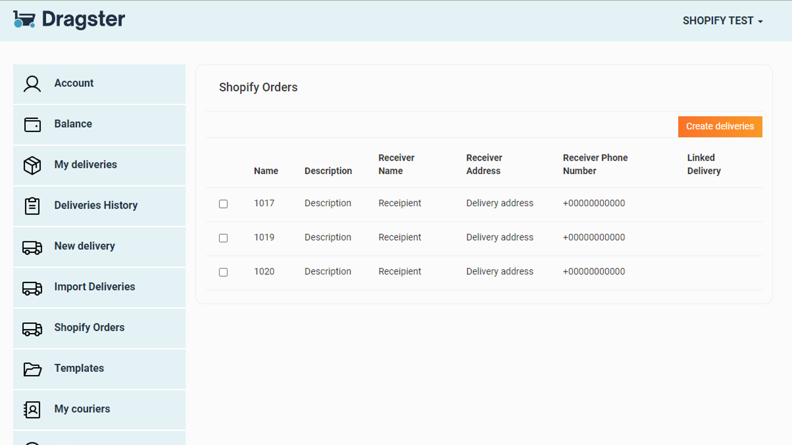 Shopify Orders