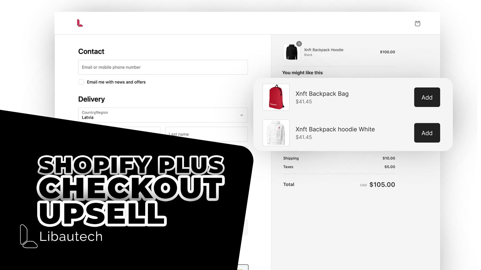 Shopify Plus Checkout Upsell offer
