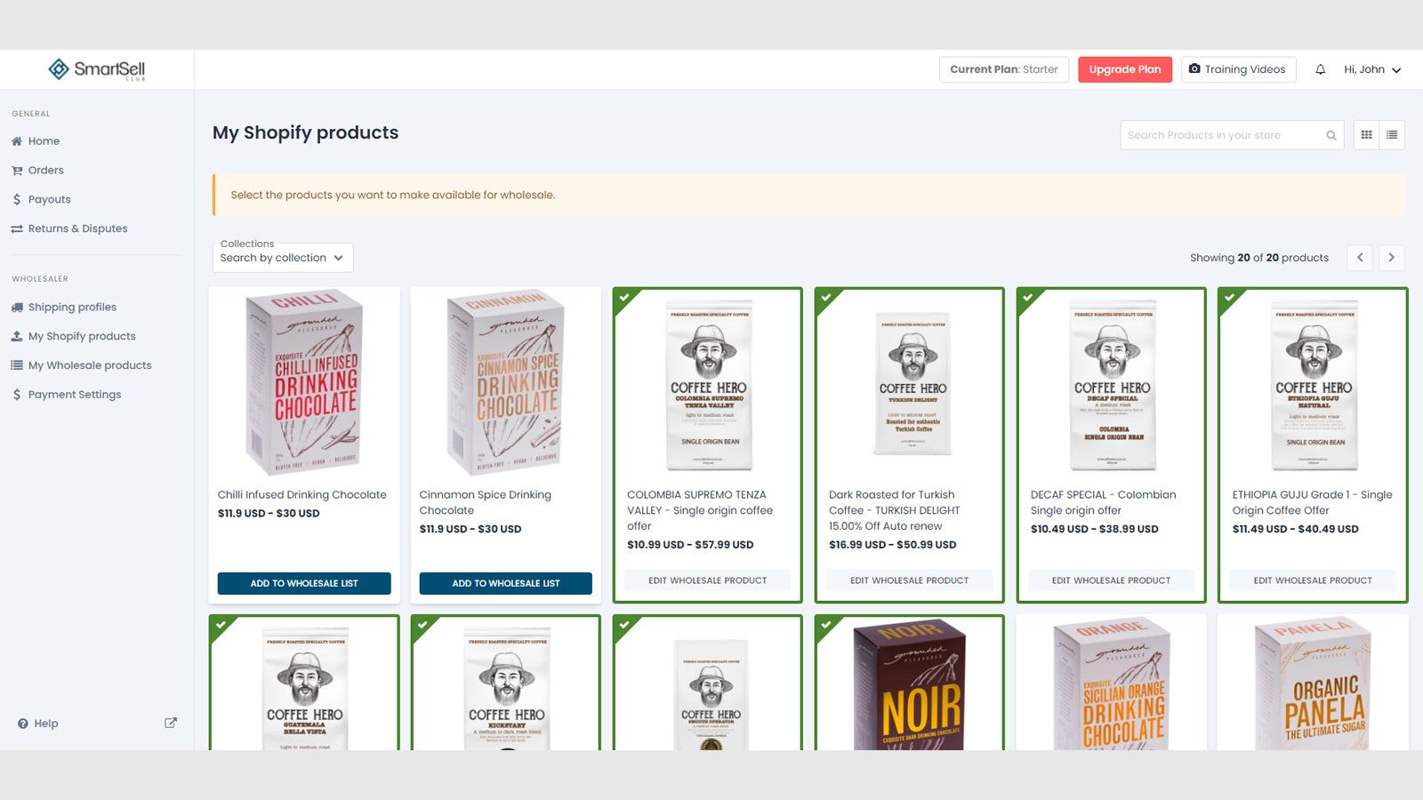 Shopify Products