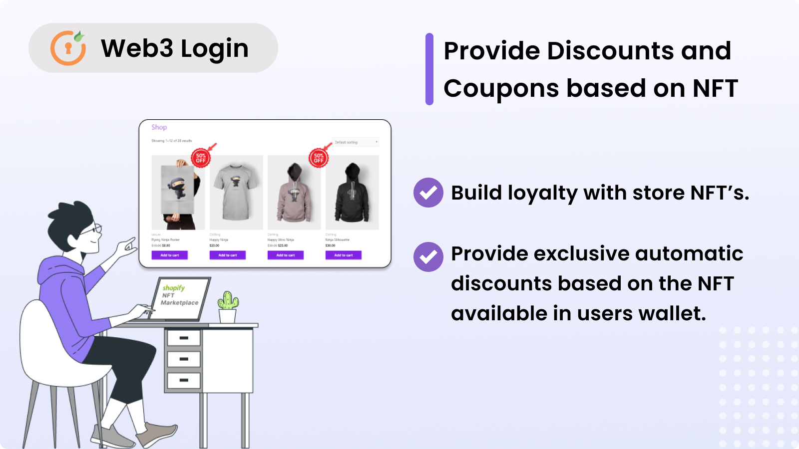 Shopify Web3 Login and NFT Token Gating - Discount and Coupons